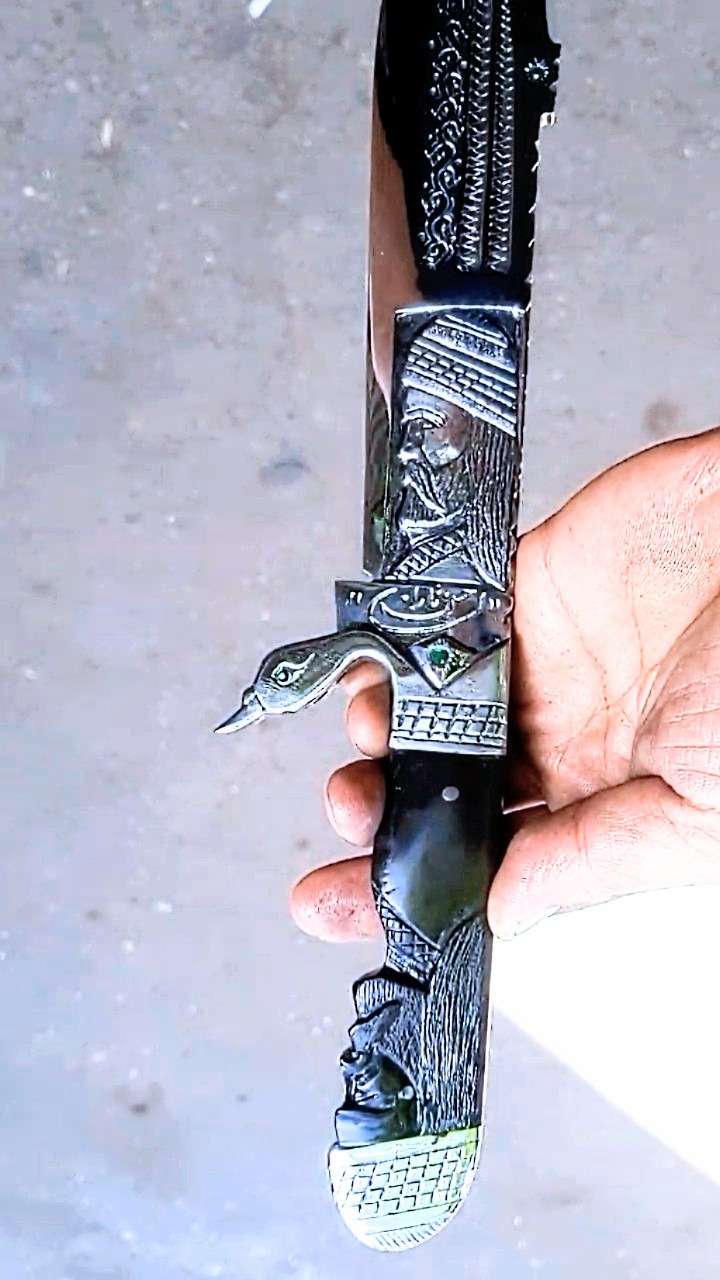 چاقوشکاری کلکسیونی قلمزنی شیخ درویش استادتاران
