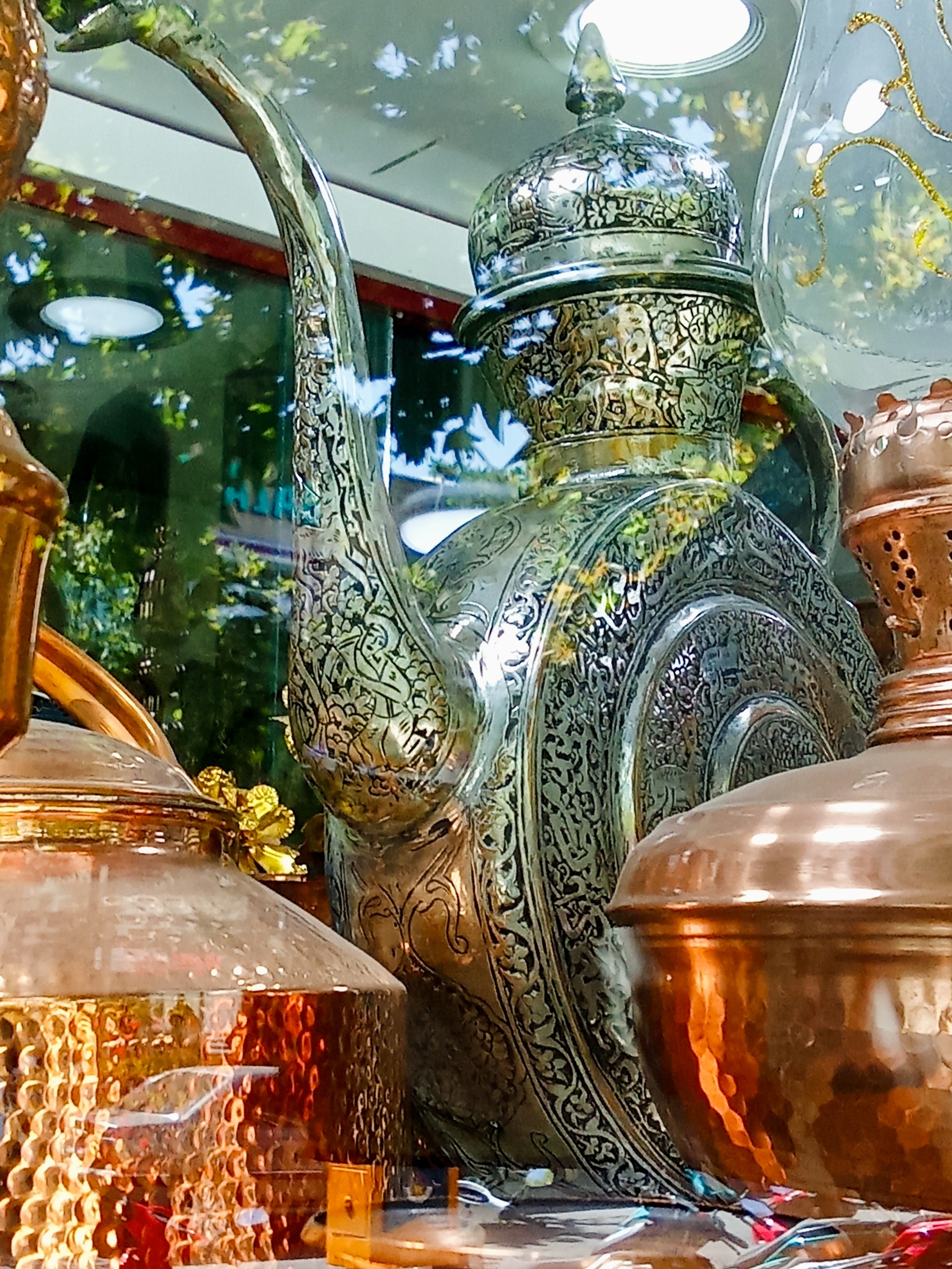 کلکسیونی غرق قلم قدیمی مسی مدل کتابی