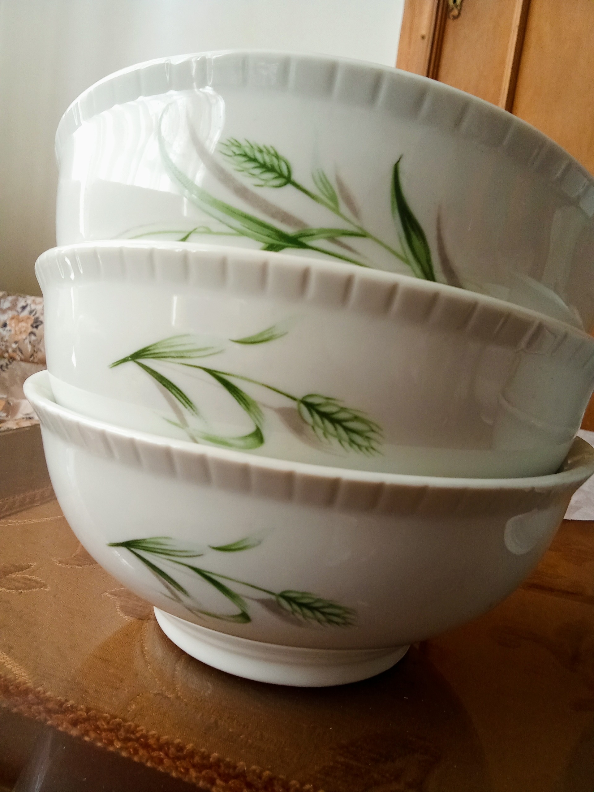 کاسه چینی اش خوری سایزبزرگ قدیمی گل سمبل