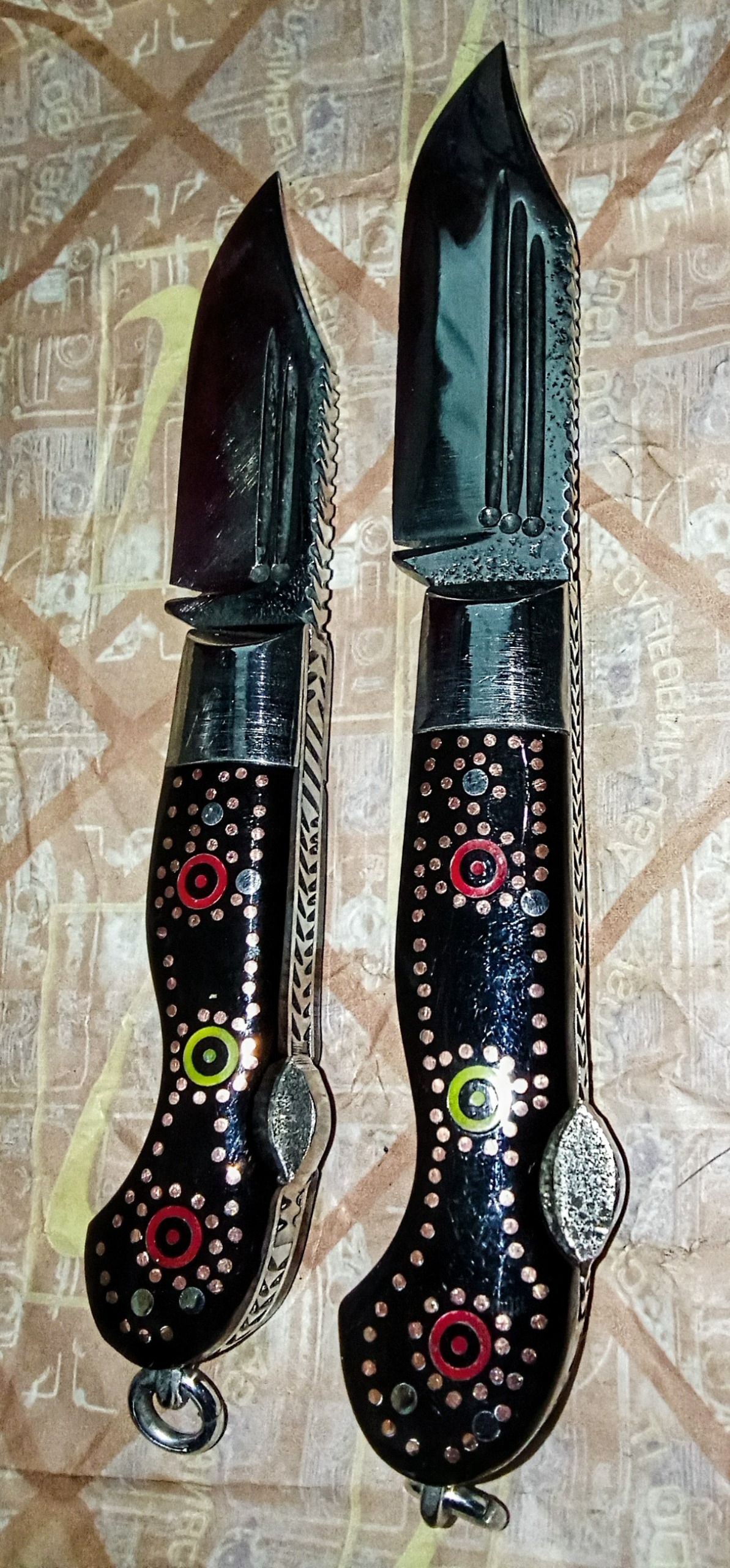 چاقوضامنداربابا اهنبرپرکارسوهانکاری مسکوبی21سانت