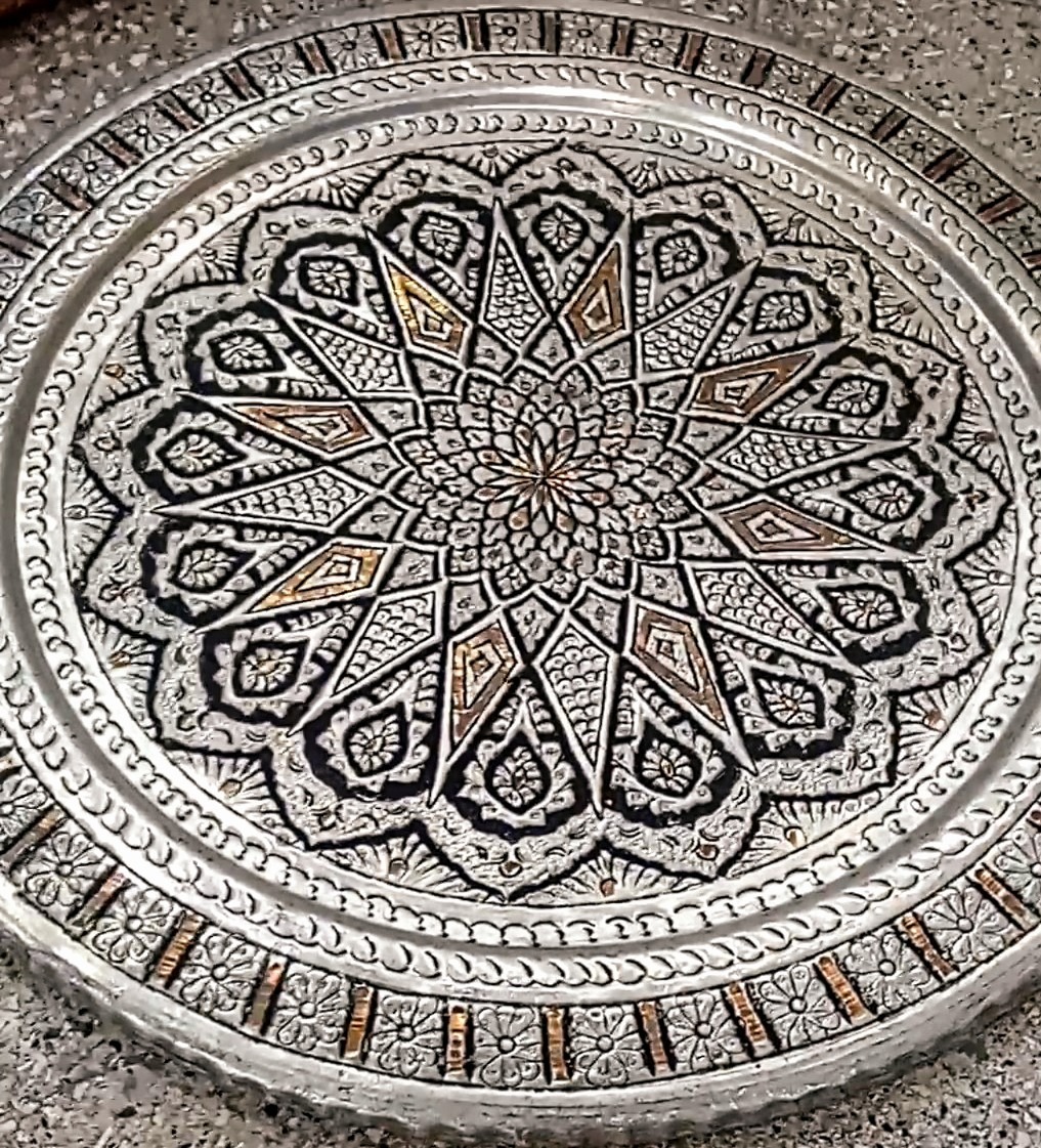 سینی مس50سانت غرق قلم فاخردست زیباچشمنواز