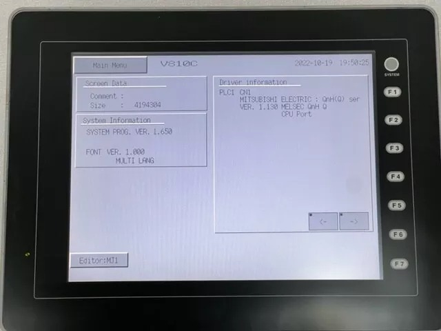 Hmi Fuji Monitouch V810C