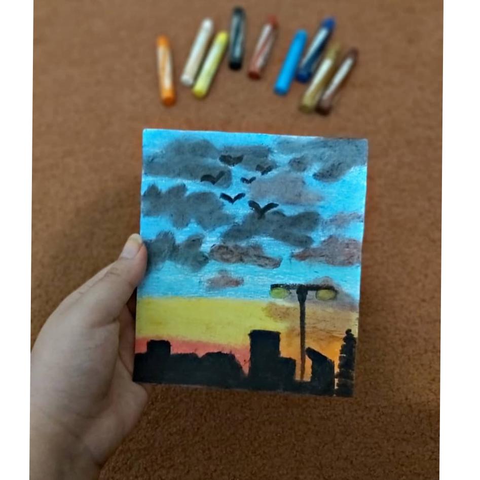 نقاشی آسمان ابری(تک نسخه)