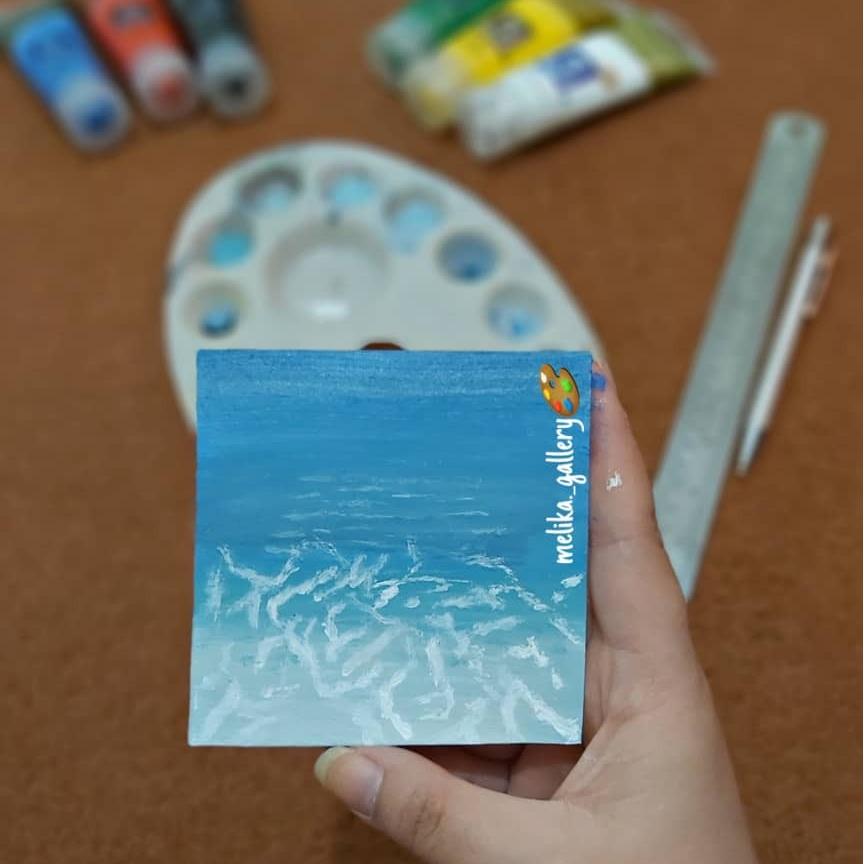 نقاشی دریای روشن(تک نسخه)