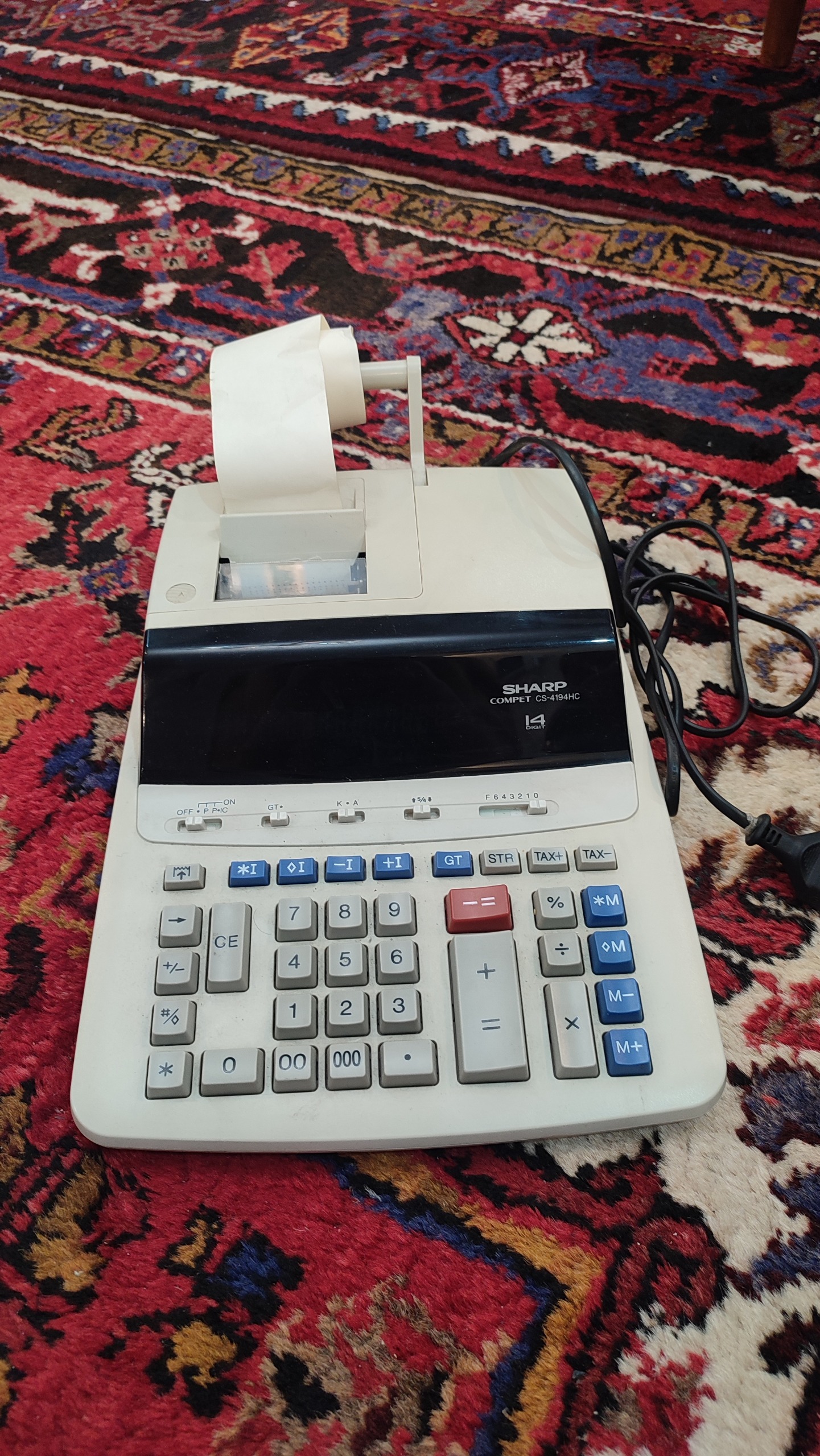 ماشین حساب چاپگر شارپ مدل Sharp CS-4194HC