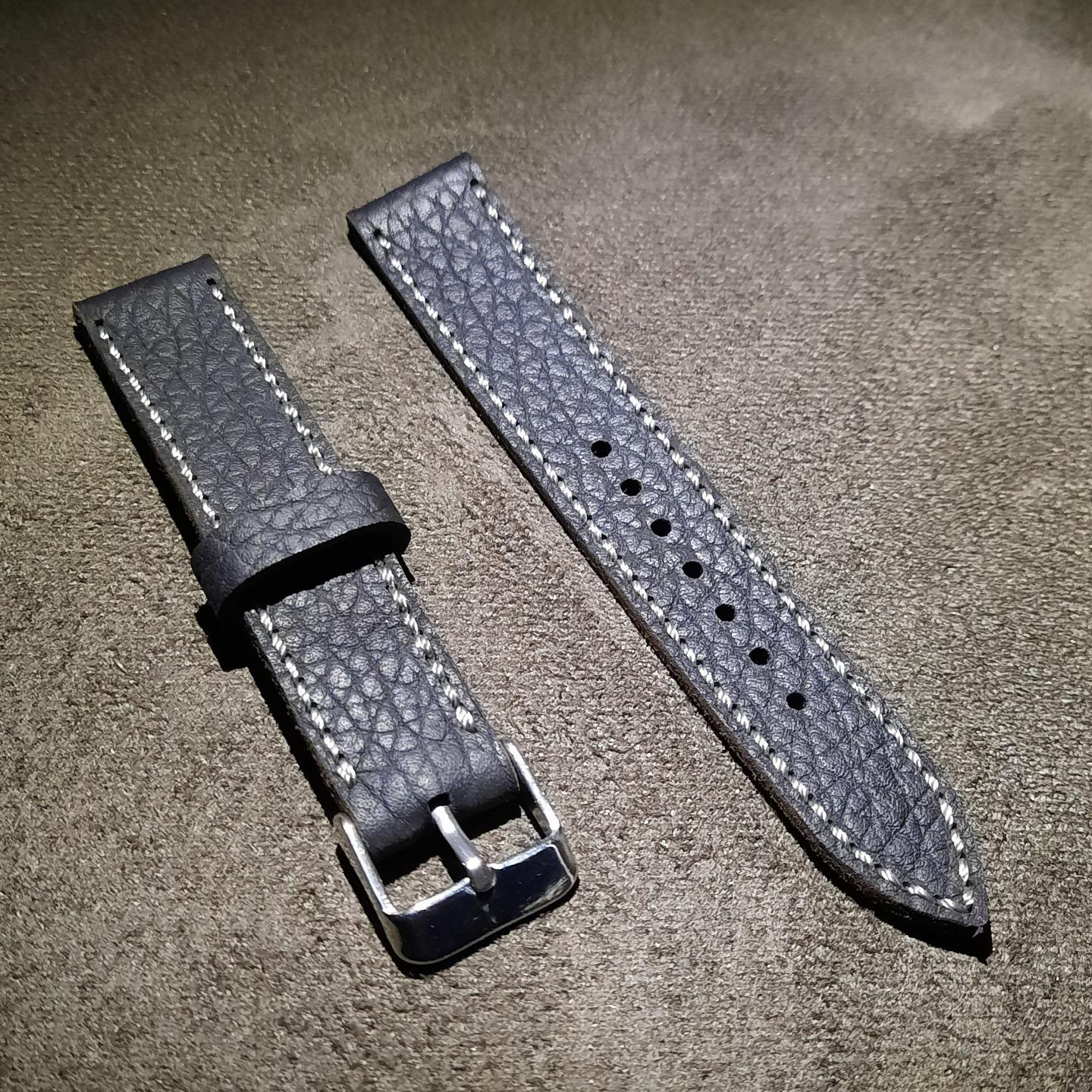 بند ساعت چرمی دست دوز سایز 18 کد 1806