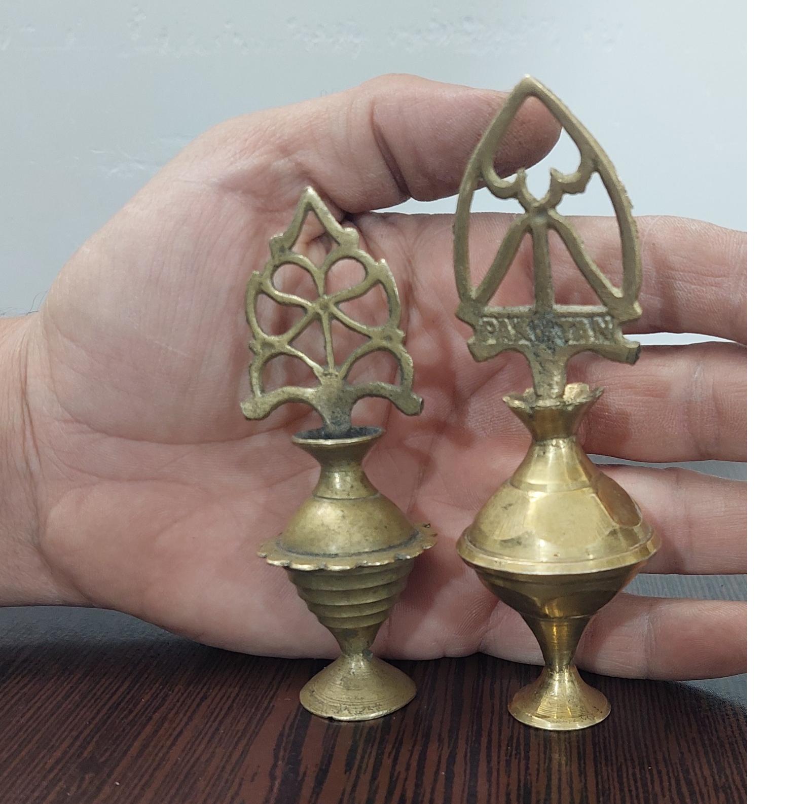 2تا سرمه دان برنجی پهلوی