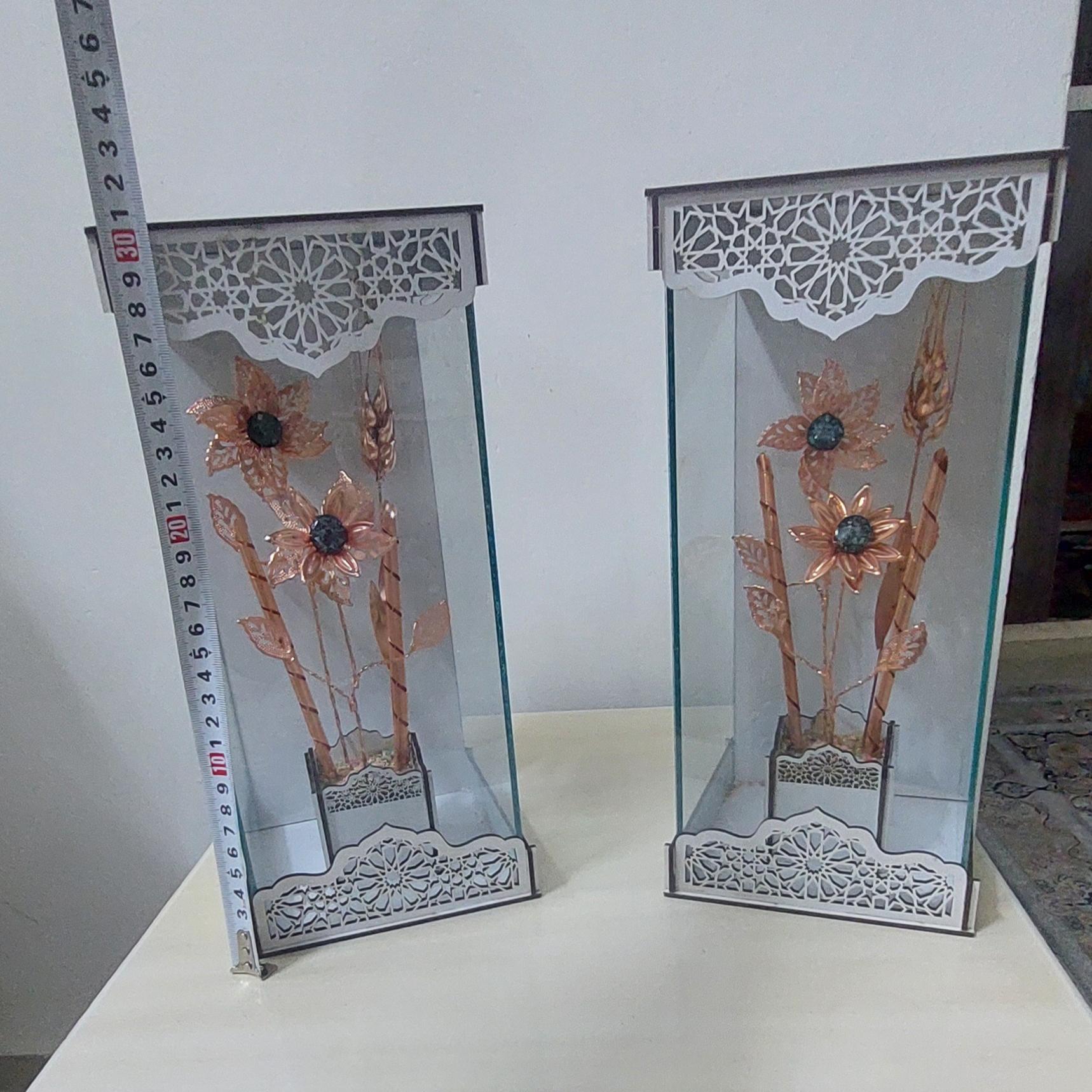 باکس گل با گلای مسی