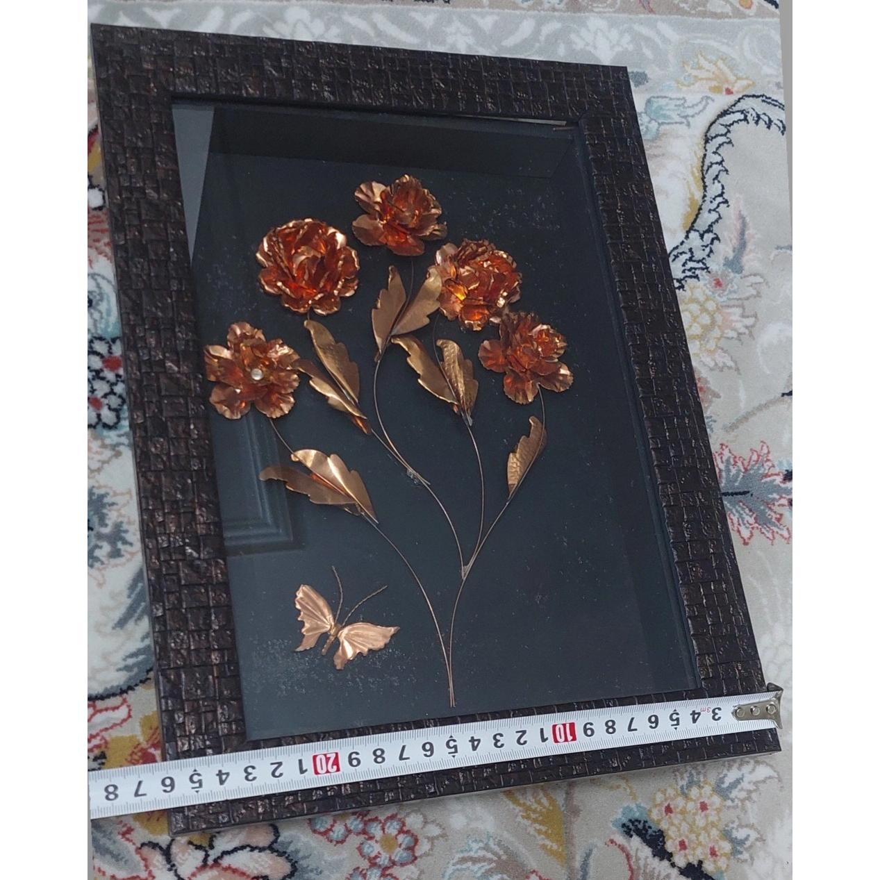 تابلو دیواری 5گل با گلای مسی