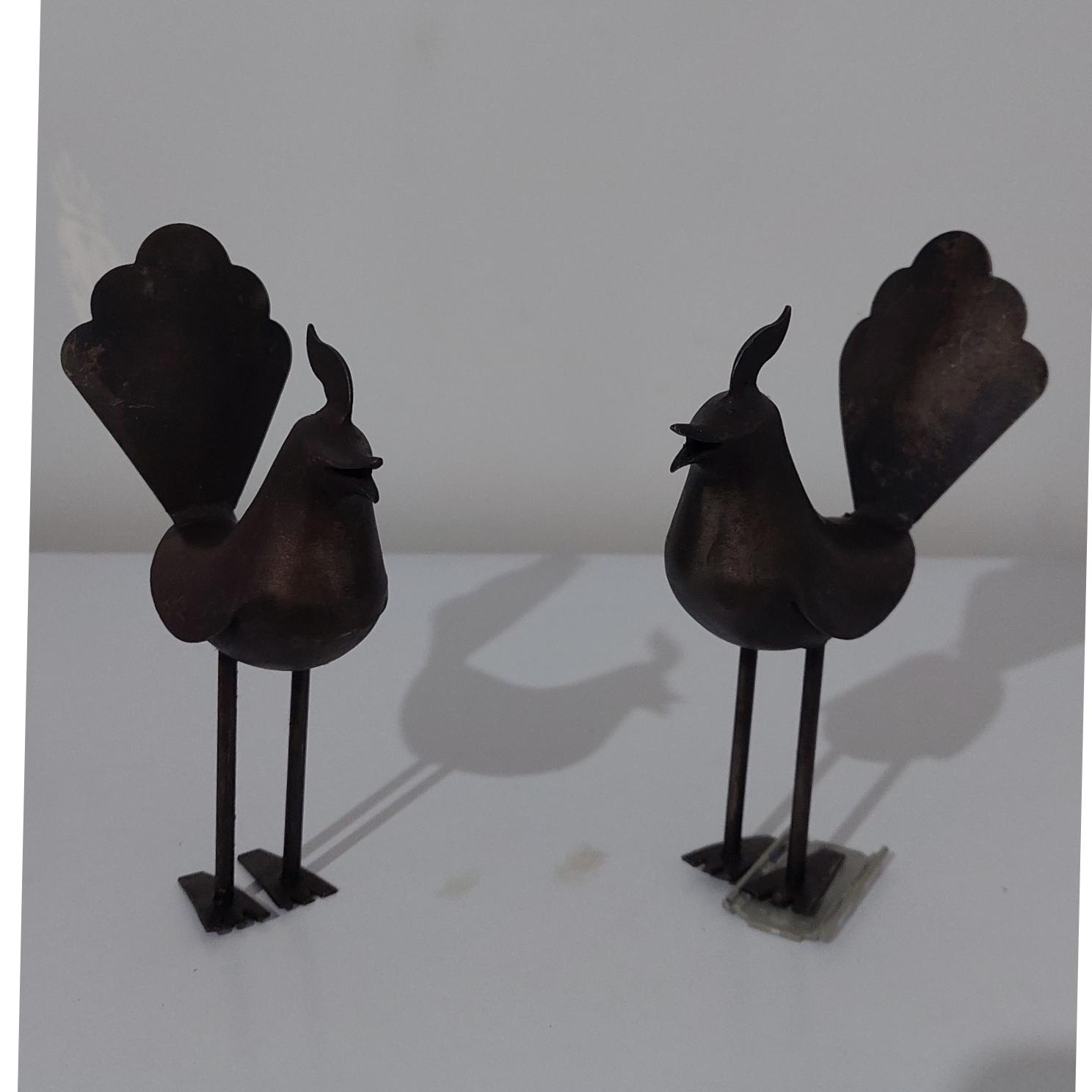 مجسمه پرنده فولادی دست ساز