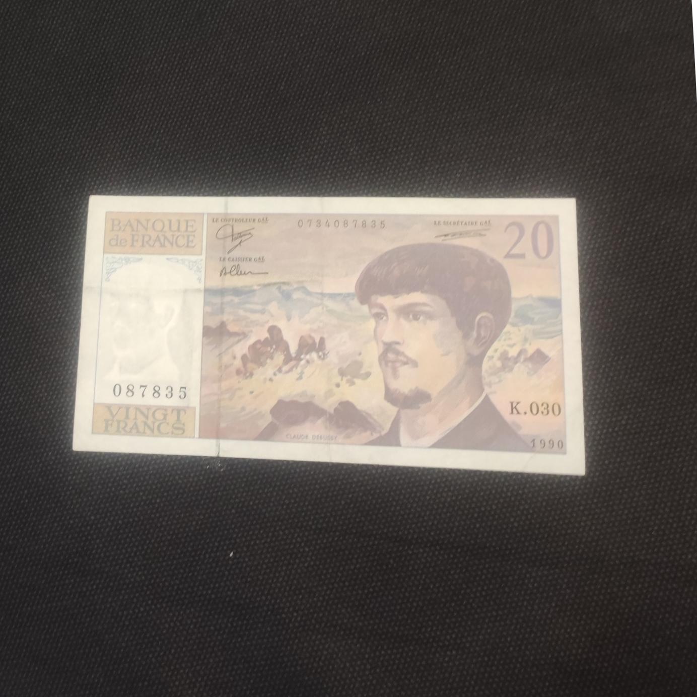 تخفیف اسکناس نود و پنج درصد نو تابلویی فرانسه