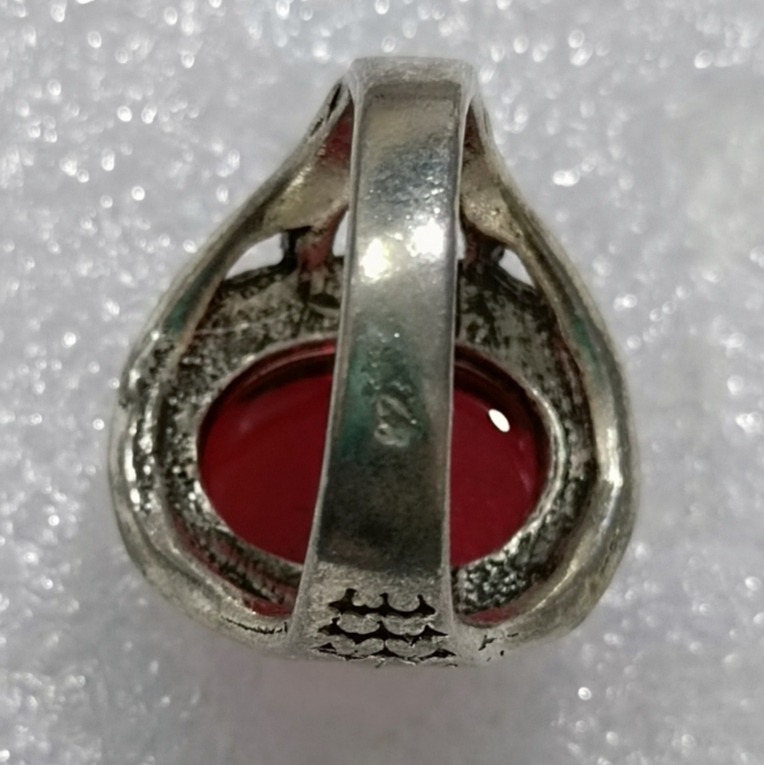 حراج انگشتر یاقوت سرخ مصنوعی وارداتی