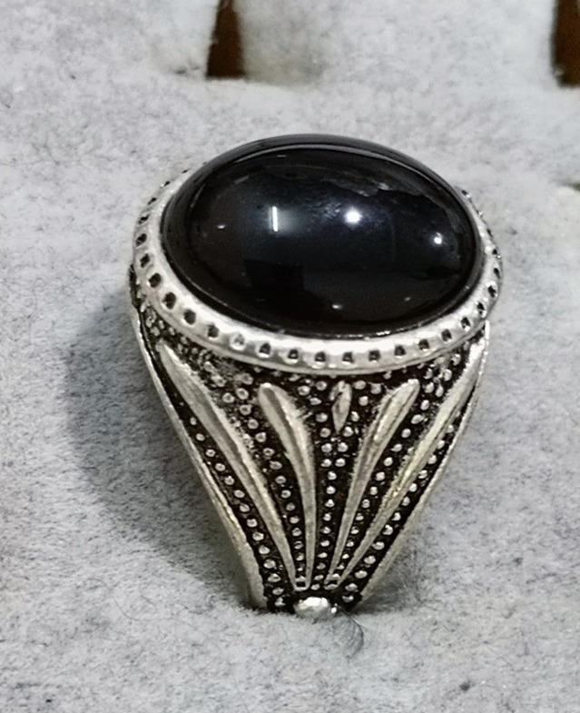 انگشتر عقیق مصنوعی حراجی