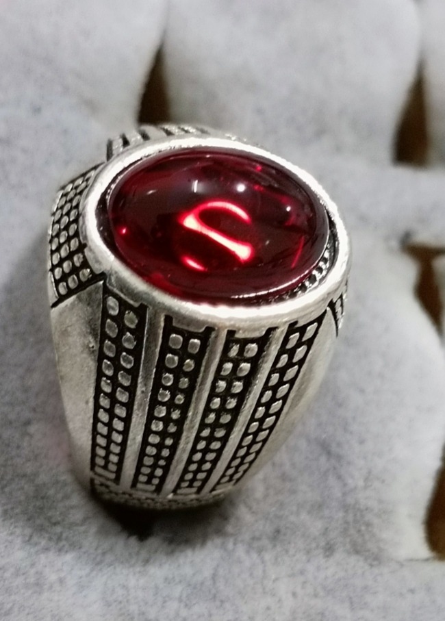 انگشتر وارداتی درجه یک یاقوت مصنوعی