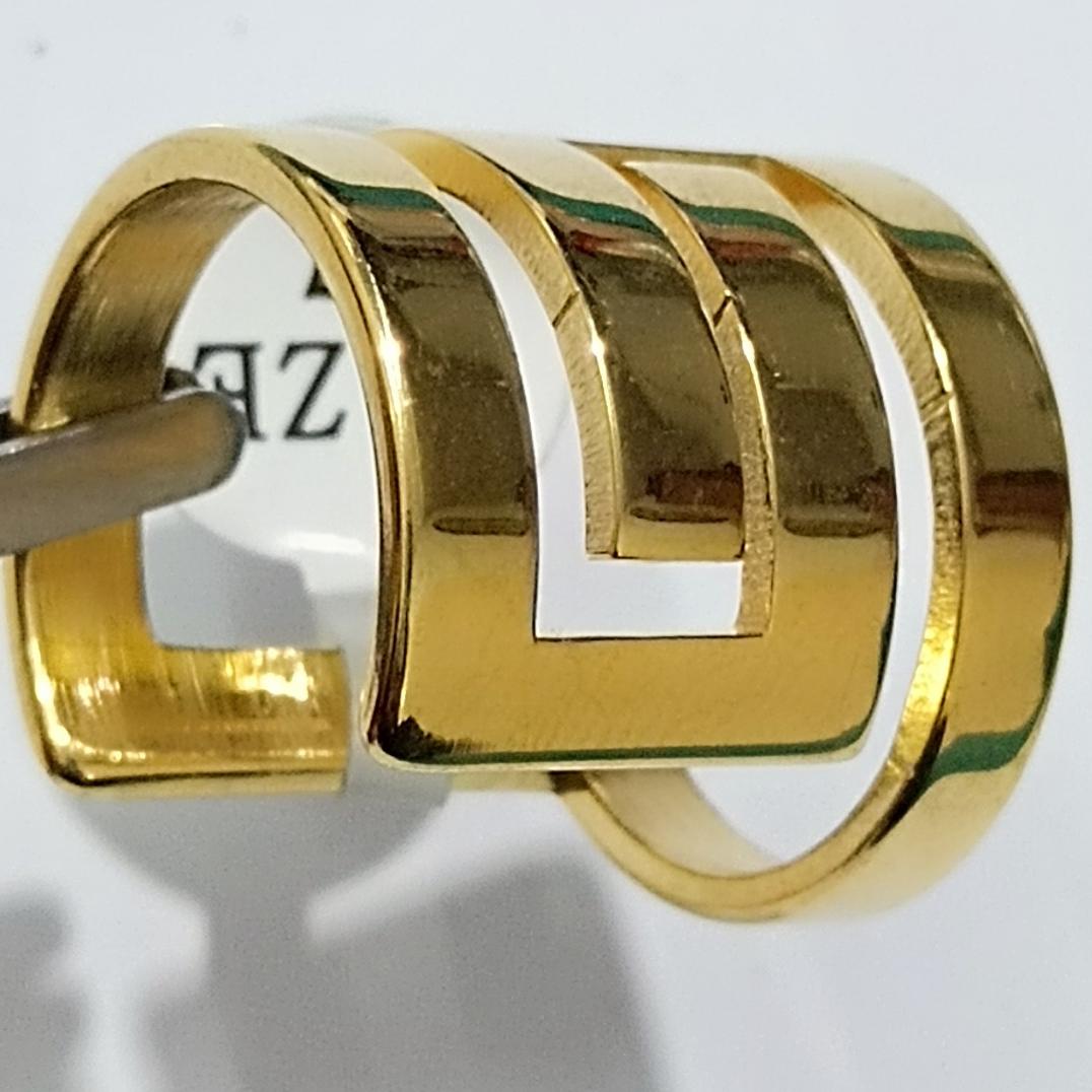 حراج انگشتر زنانه دخترانه طلایی سایز 7 درجه یک