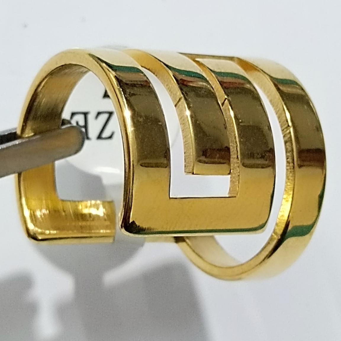 حراج انگشتر زنانه دخترانه طلایی سایز 7 درجه یک