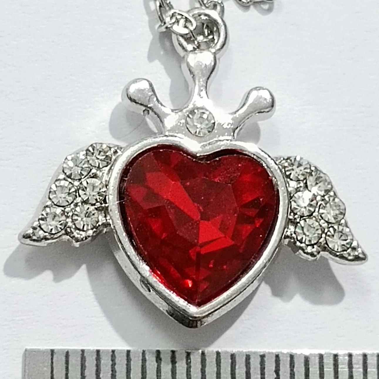 آویز قلب فرشته وارداتی درجه یک سایز کوچک (جنس بدل)