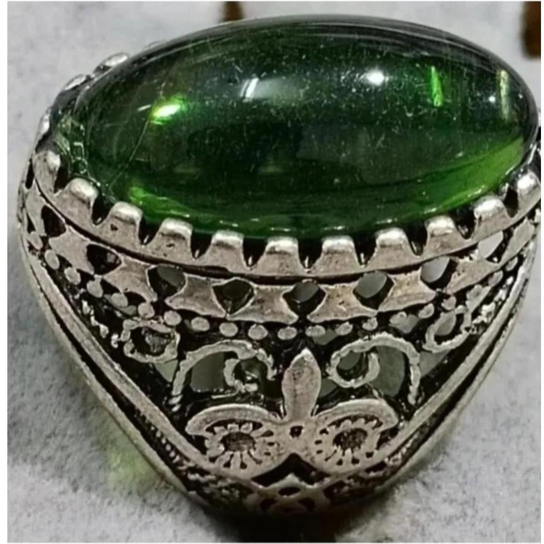 انگشتر وارداتی نگین مصنوعی آلیاژ بدل درجه یک