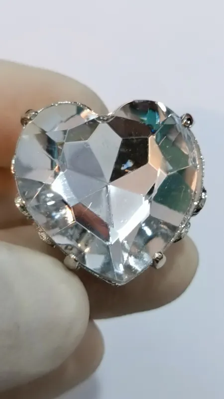قلب بزرگ حراج انگشتر فری سایز