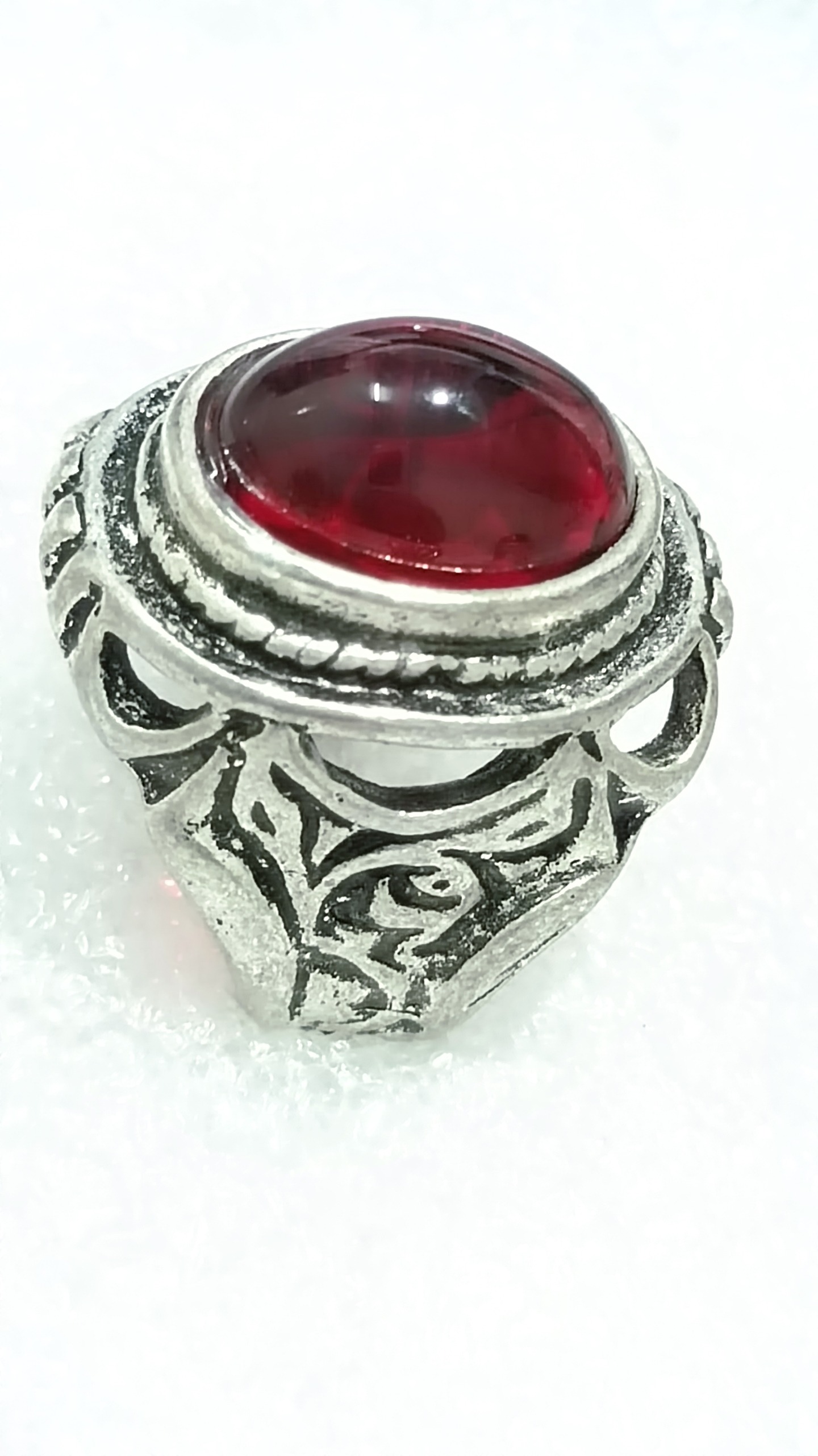 انگشتر وارداتی یاقوت سرخ مصنوعی