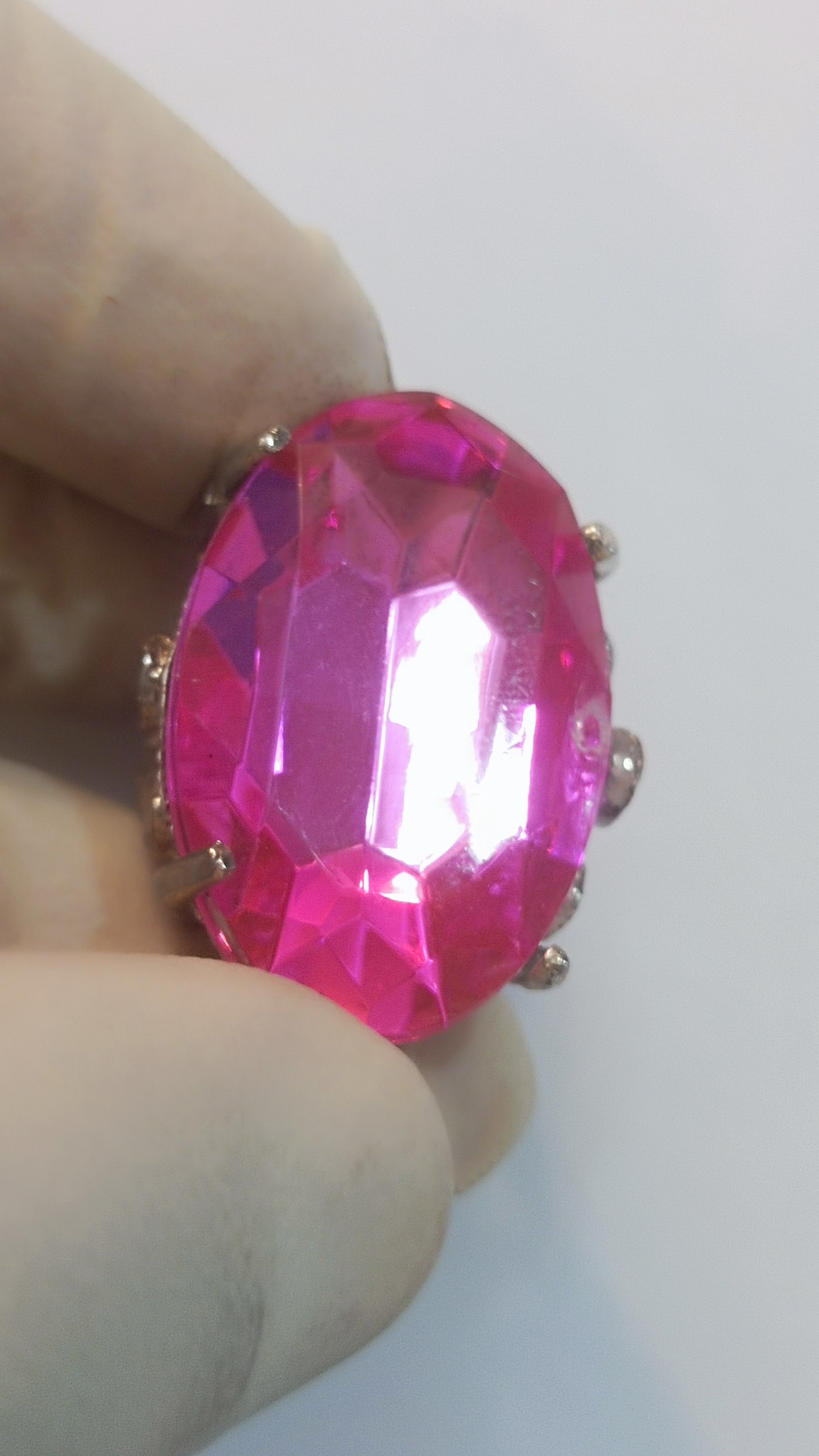 انگشتر دخترانه زنانه فری سایز صورتی