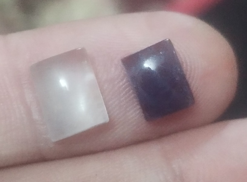 دو نگین فوق العاده زیبا و ارزشب آکوامارین و آیولیت