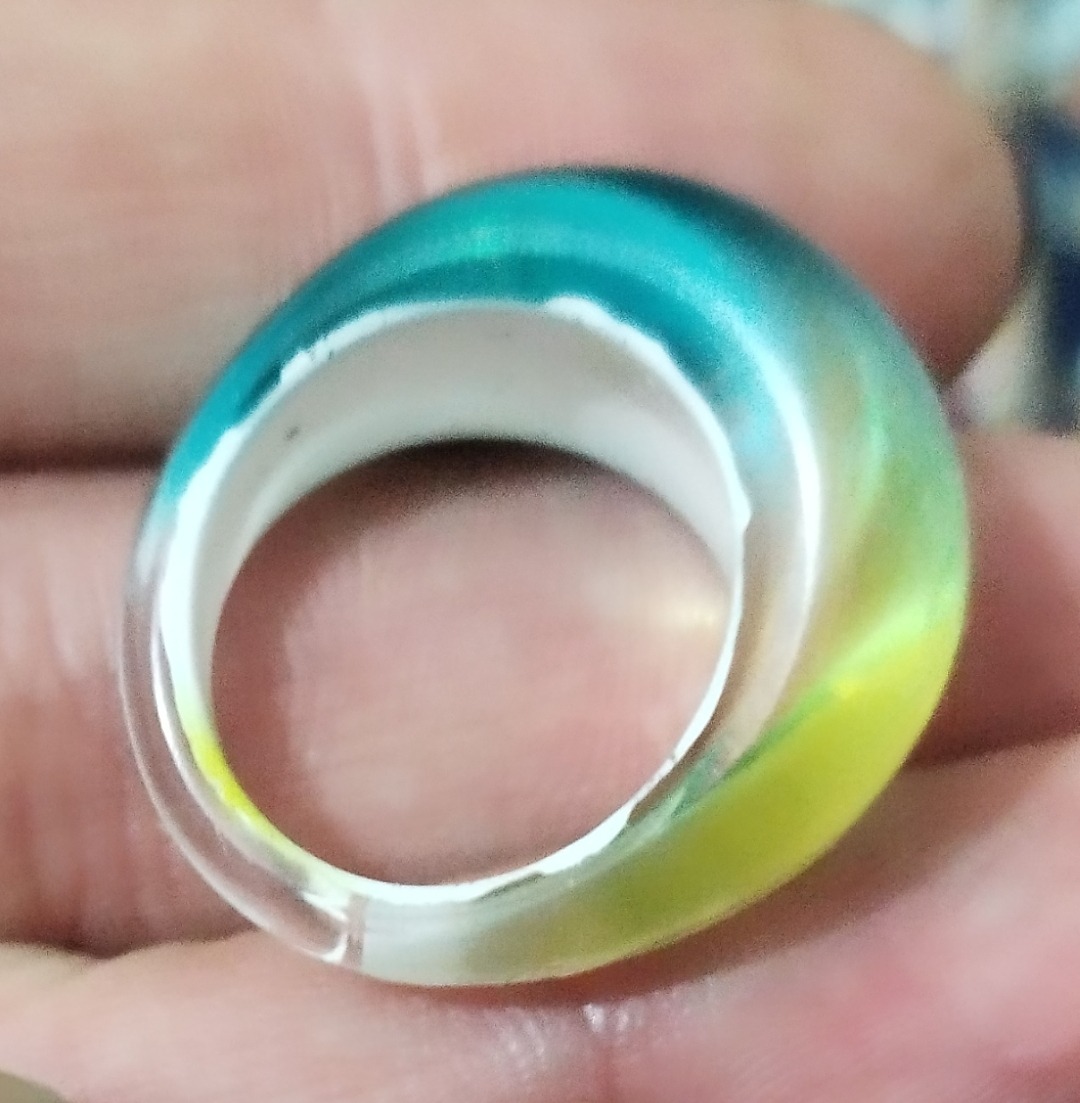 انگشتر دخترانه سایز 56 اوپالینگ سفید