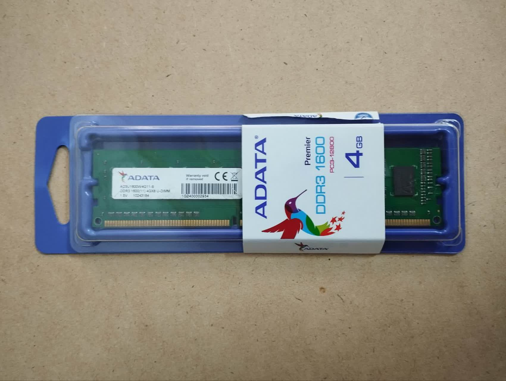 رم ADATA 4GB DDR3 1600