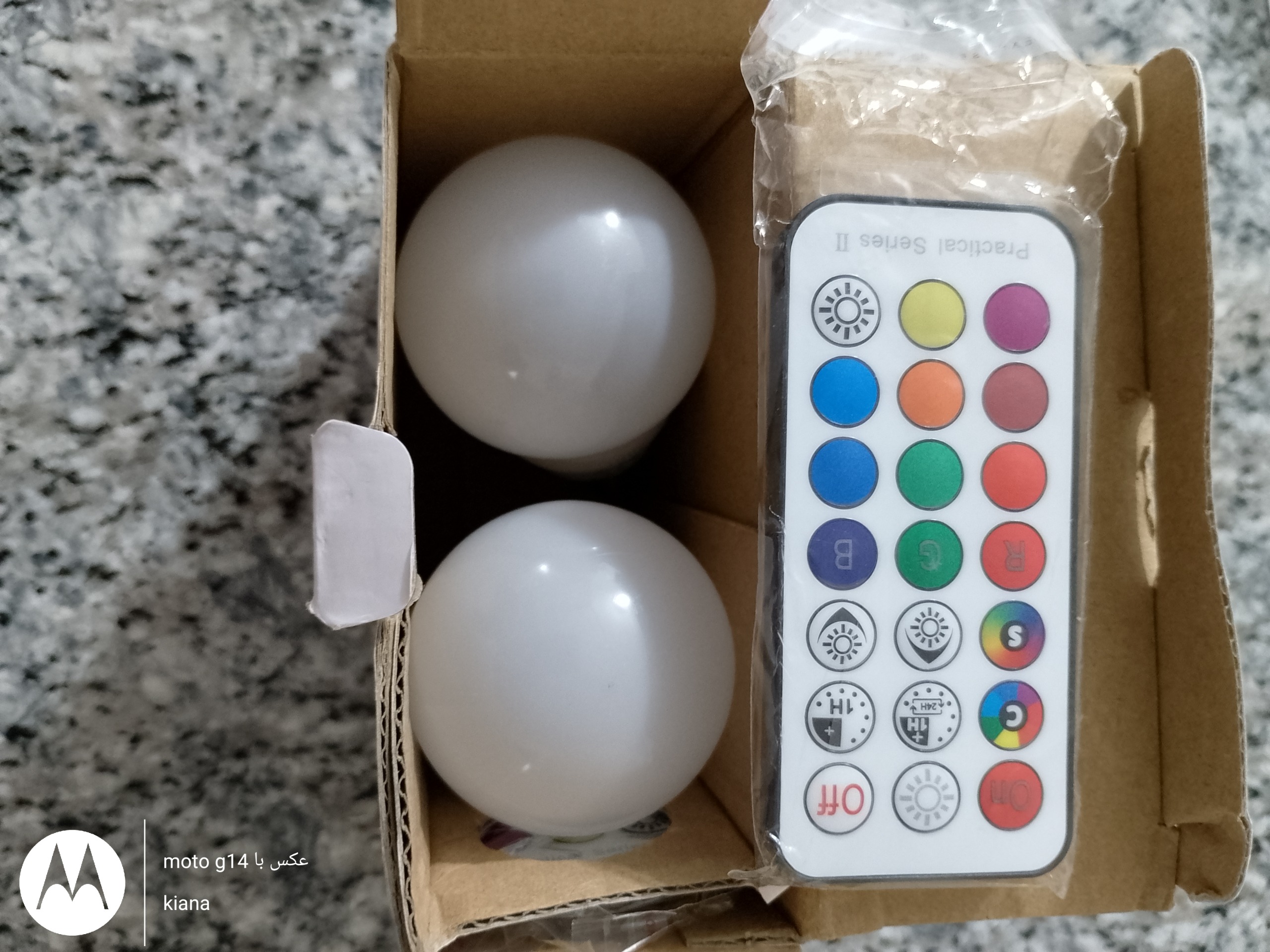 لامپ های تغیر رنگ RGB کنترل از راه دور