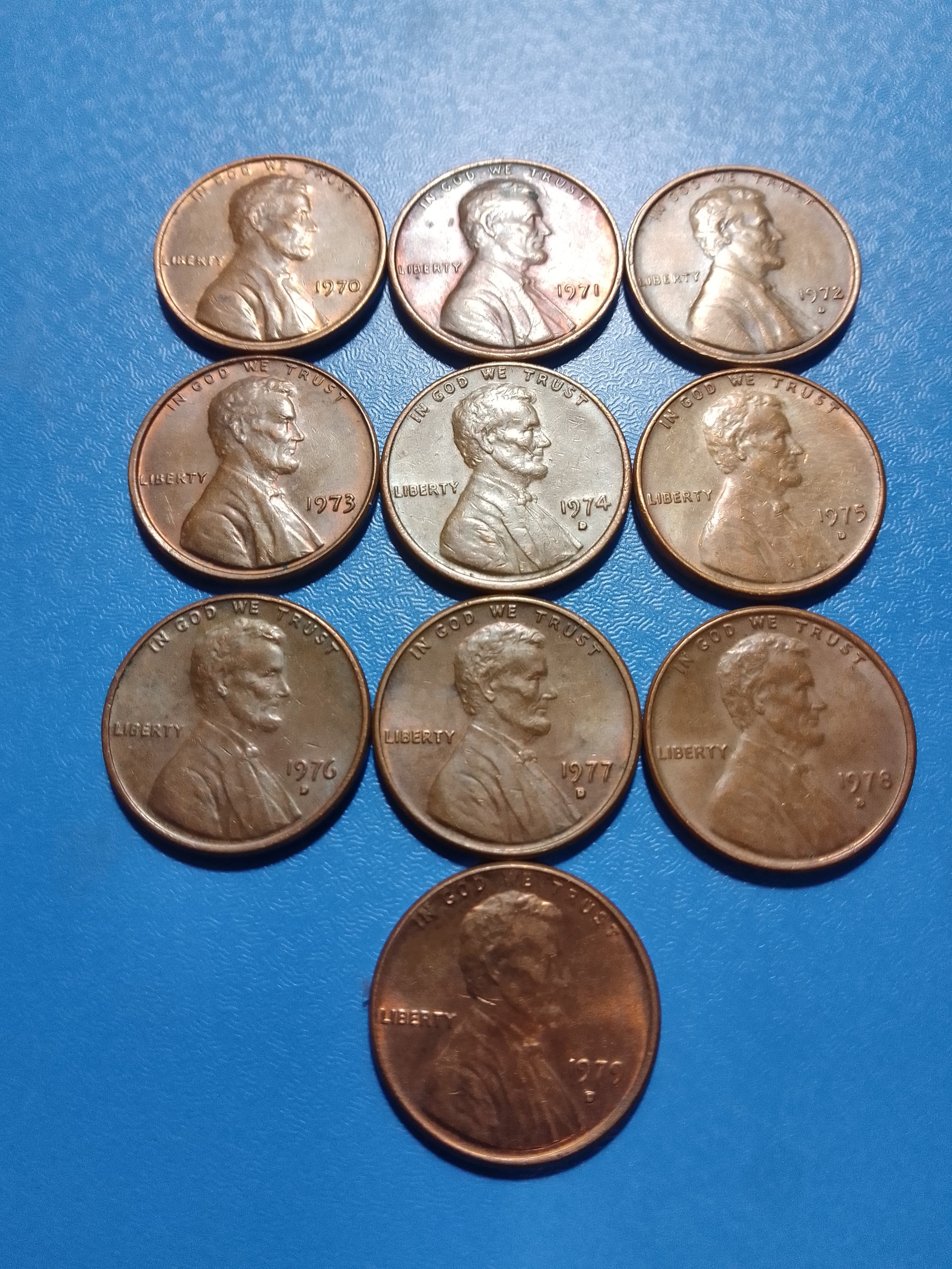 ست 1 سنت دهه هفتاد آمریکا از 1970 تا 1979