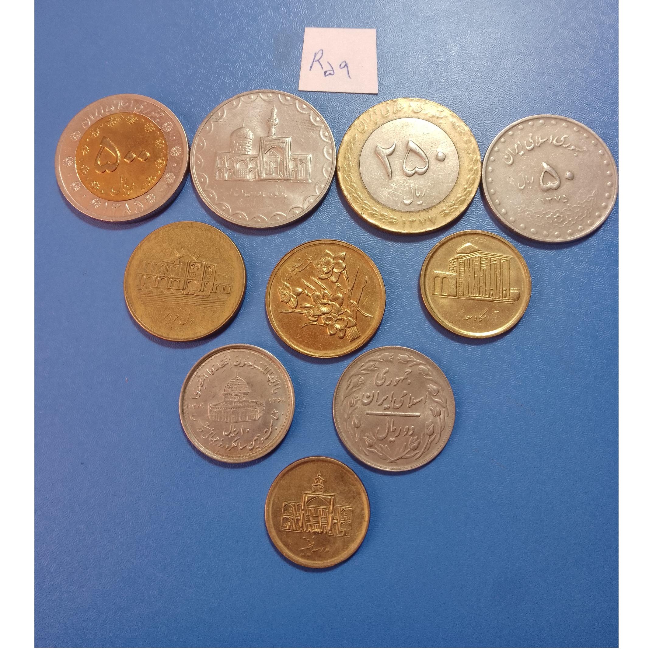 10 عدد سکه بدون تکرار جمهوری