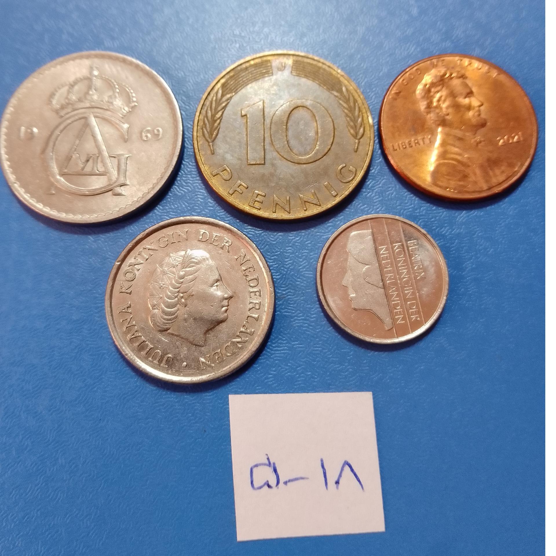 5 سکه زیبای خارجی سری 18