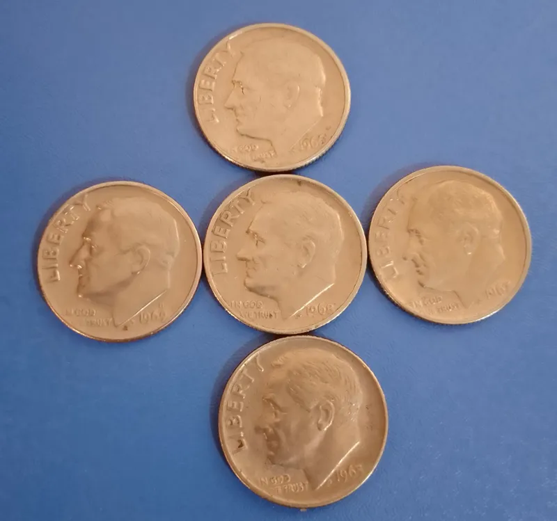 ست 10 سنت دائم آمریکا 1965 تا 196