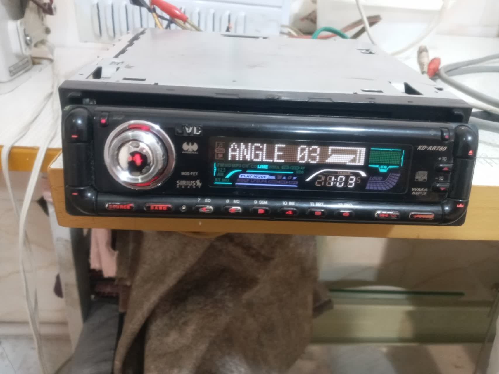 ضبط پخش jvc پنل برقی