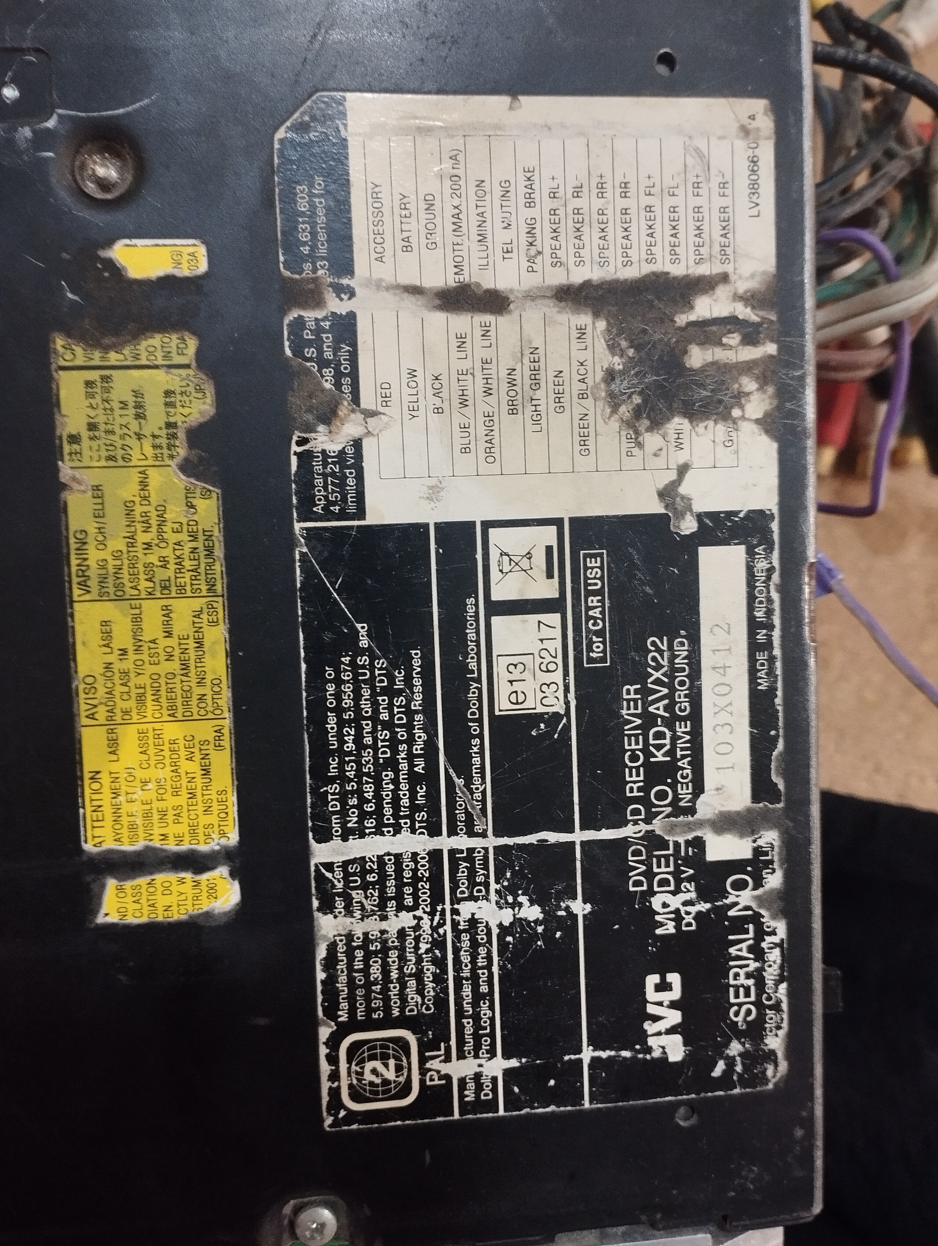 کفی ضبط jvc kd avx22