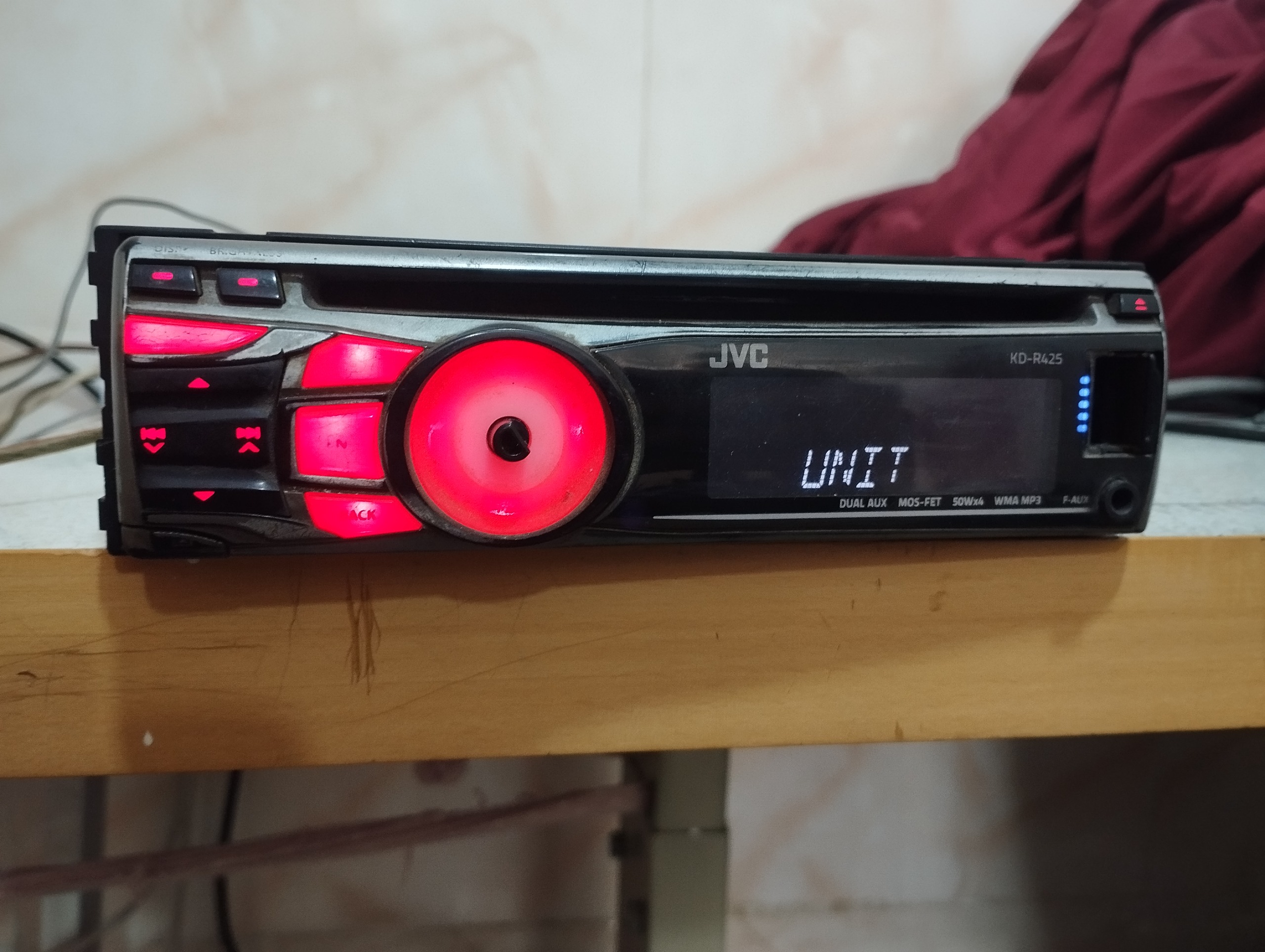 پنل ضبط jvc r425