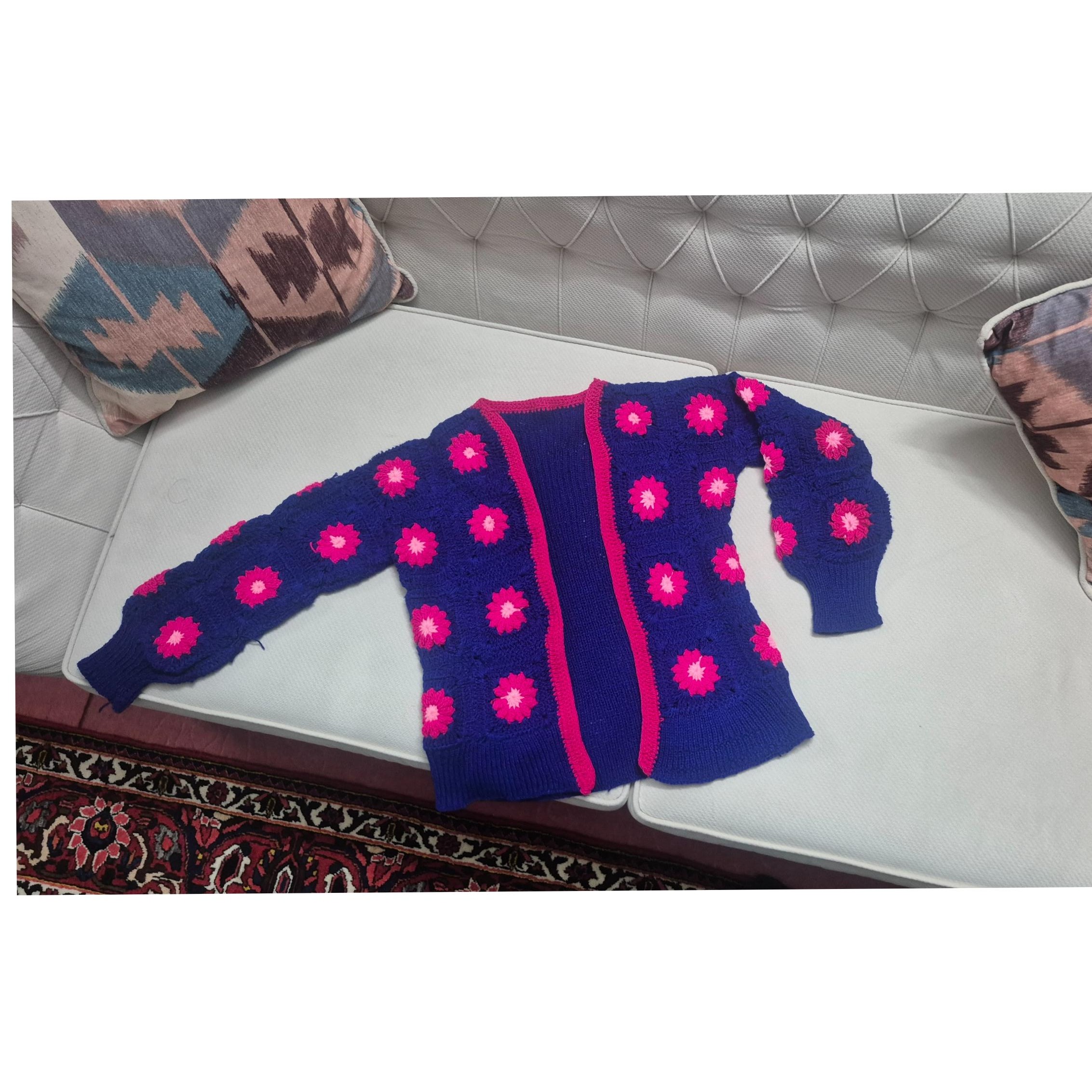 پلیور قلاب بافی