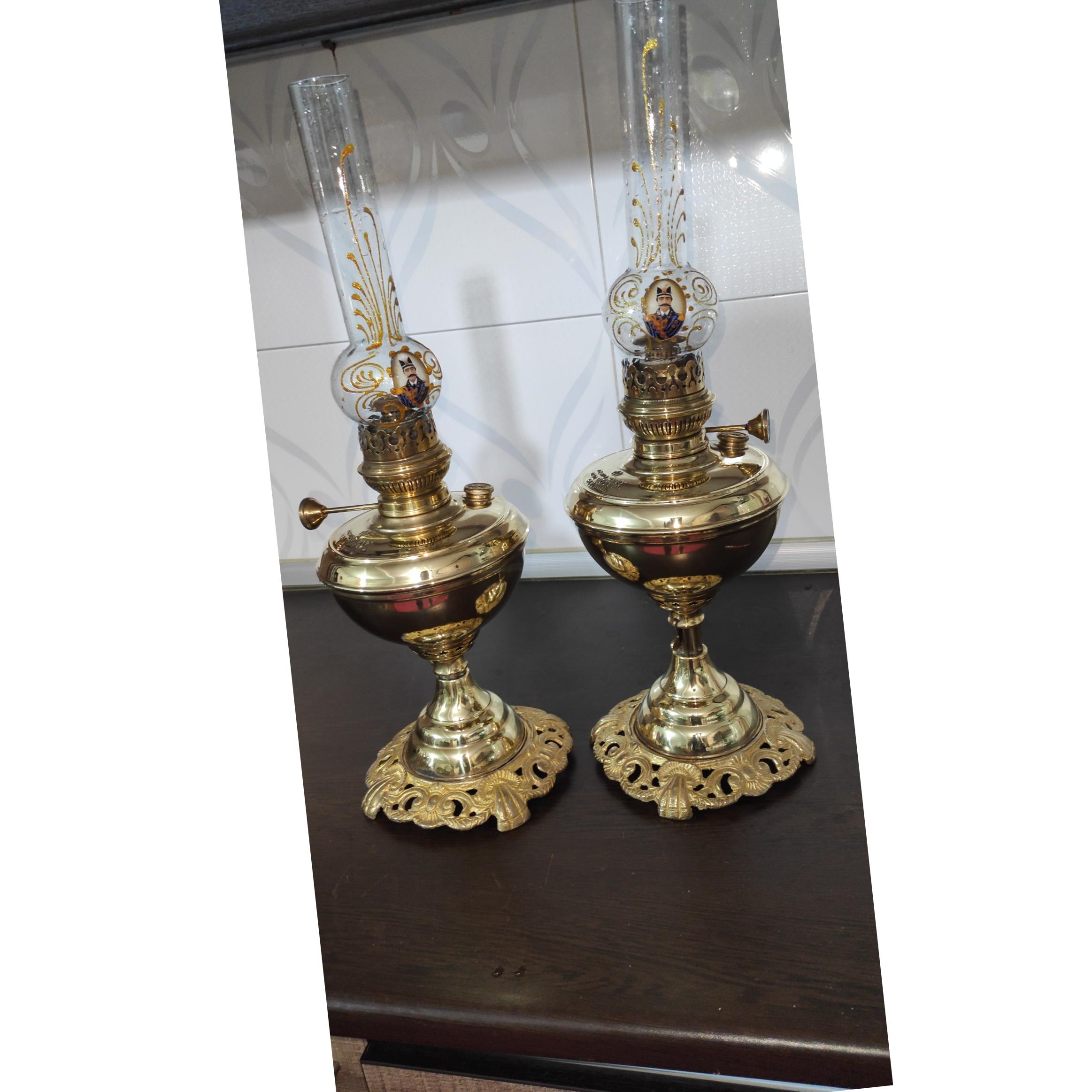چراغ گرد سوز برنجی