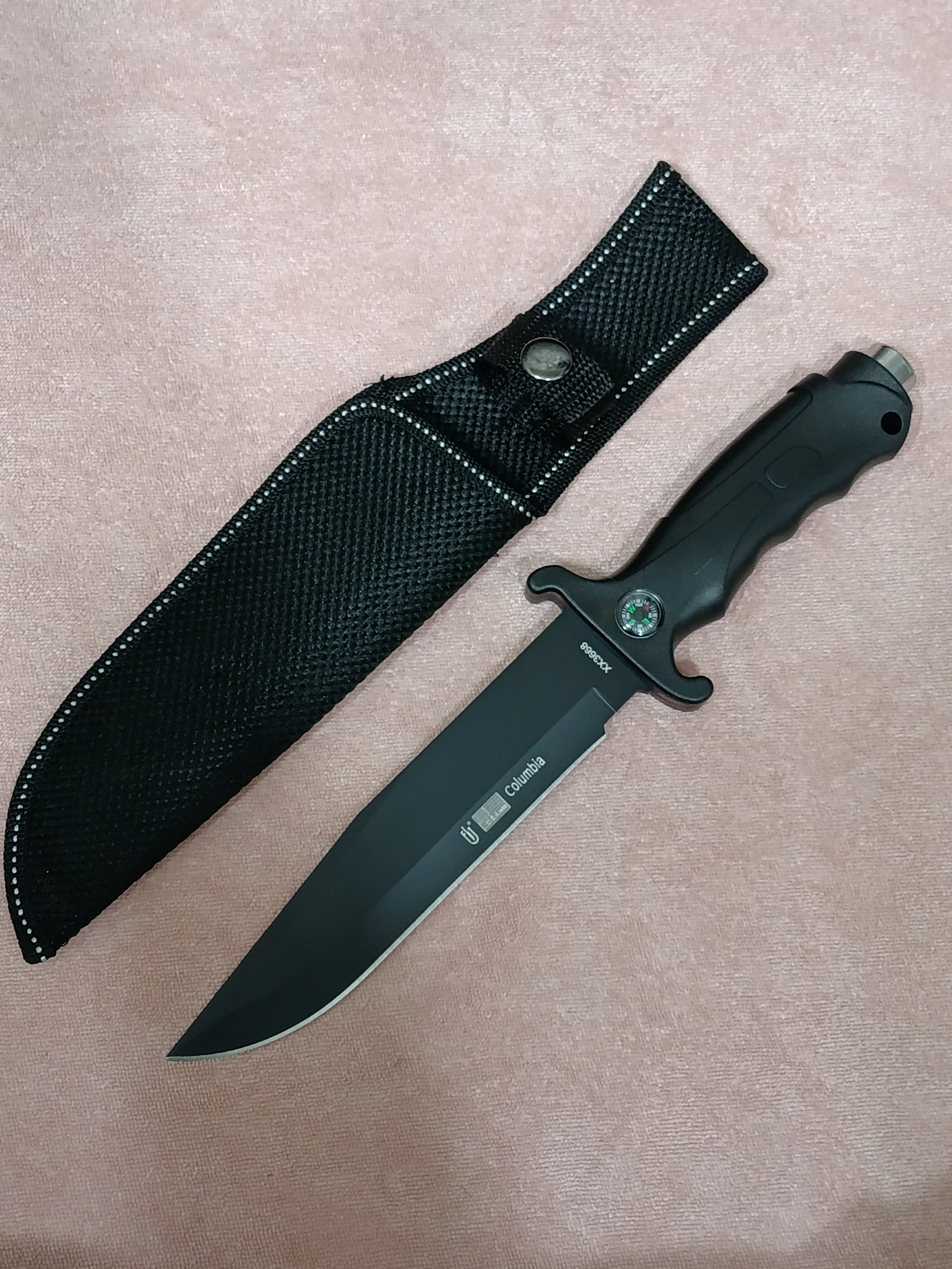 چاقو کارد کلمبیا مجهز به شیشه شکن و قطب نما