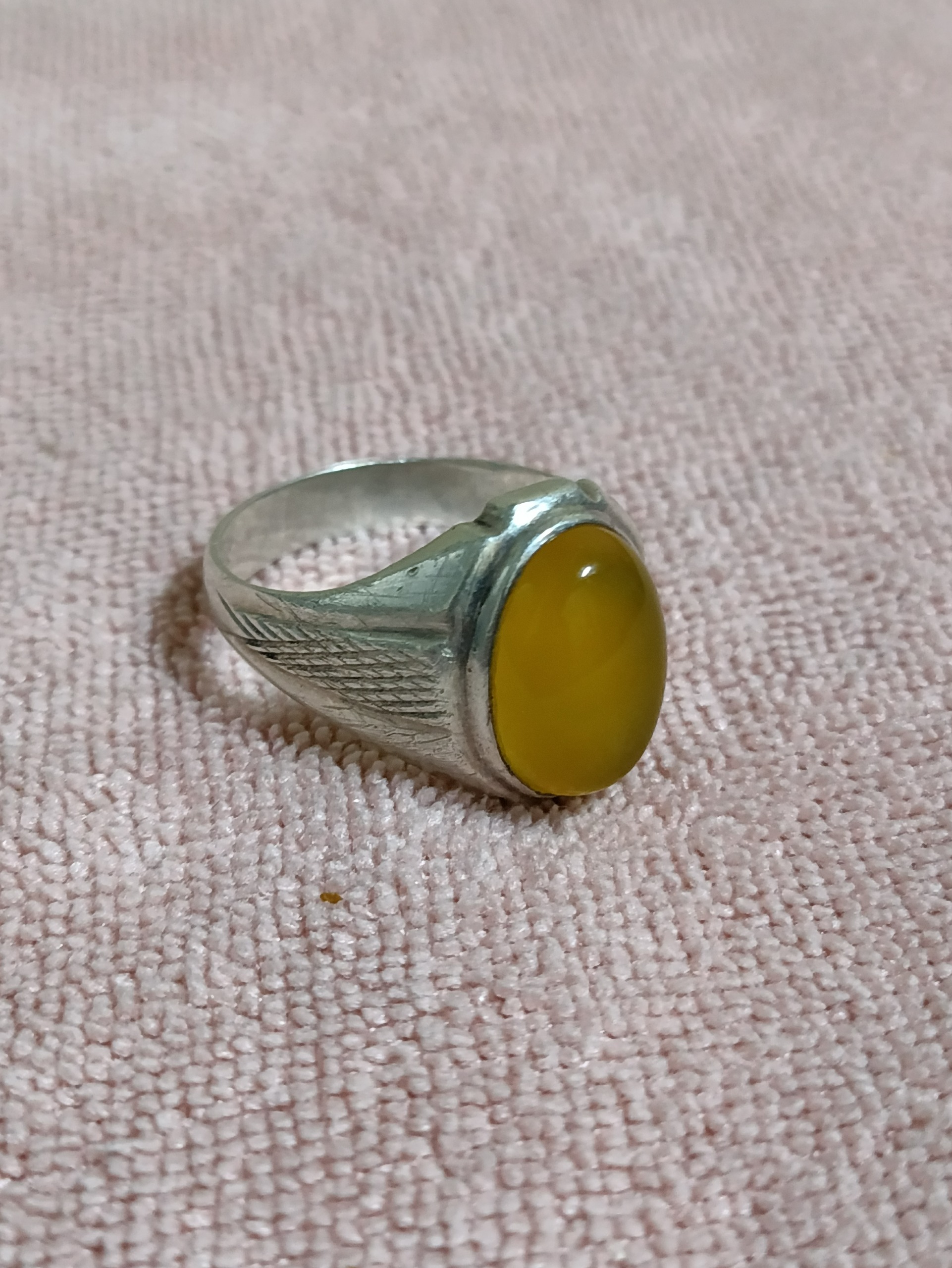 انگشتر عقیق یمنی کهنه