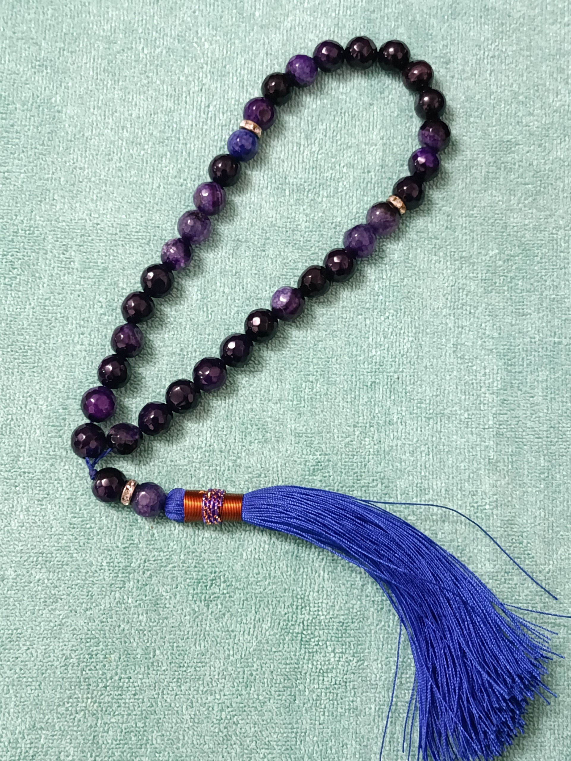 تسبیح سنگ جواهری آمیتیست