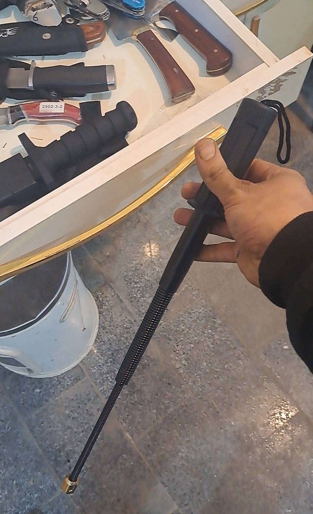 باتوم فنری 3تیکه 50سانتی