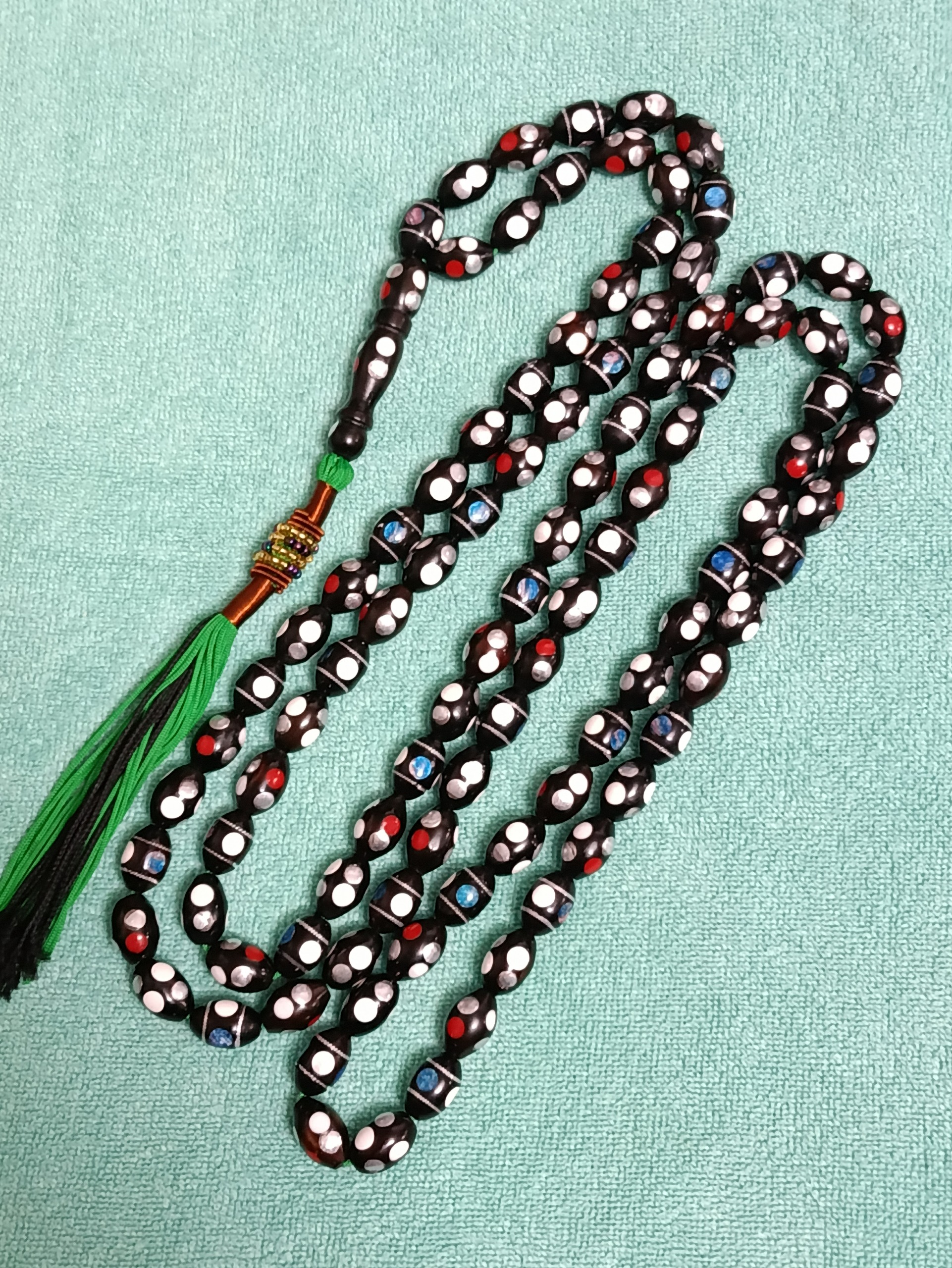 تسبیح کشکول مصری 101 دانه کلکسیونی 80سانتی