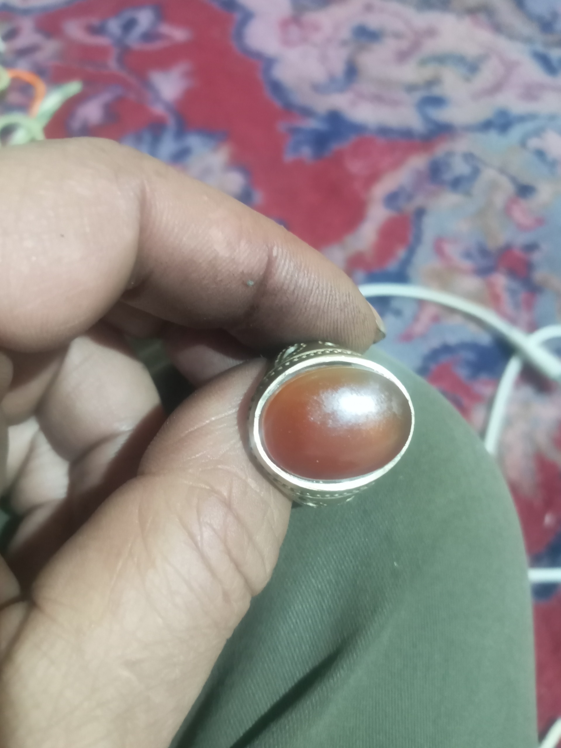 انگشتر نقره سنگین