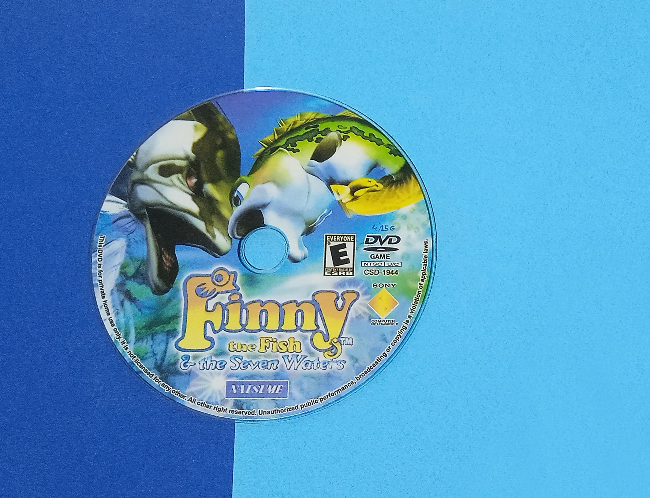 بازی PS2 Finny the Fish پلی استیشن 2 مالزی