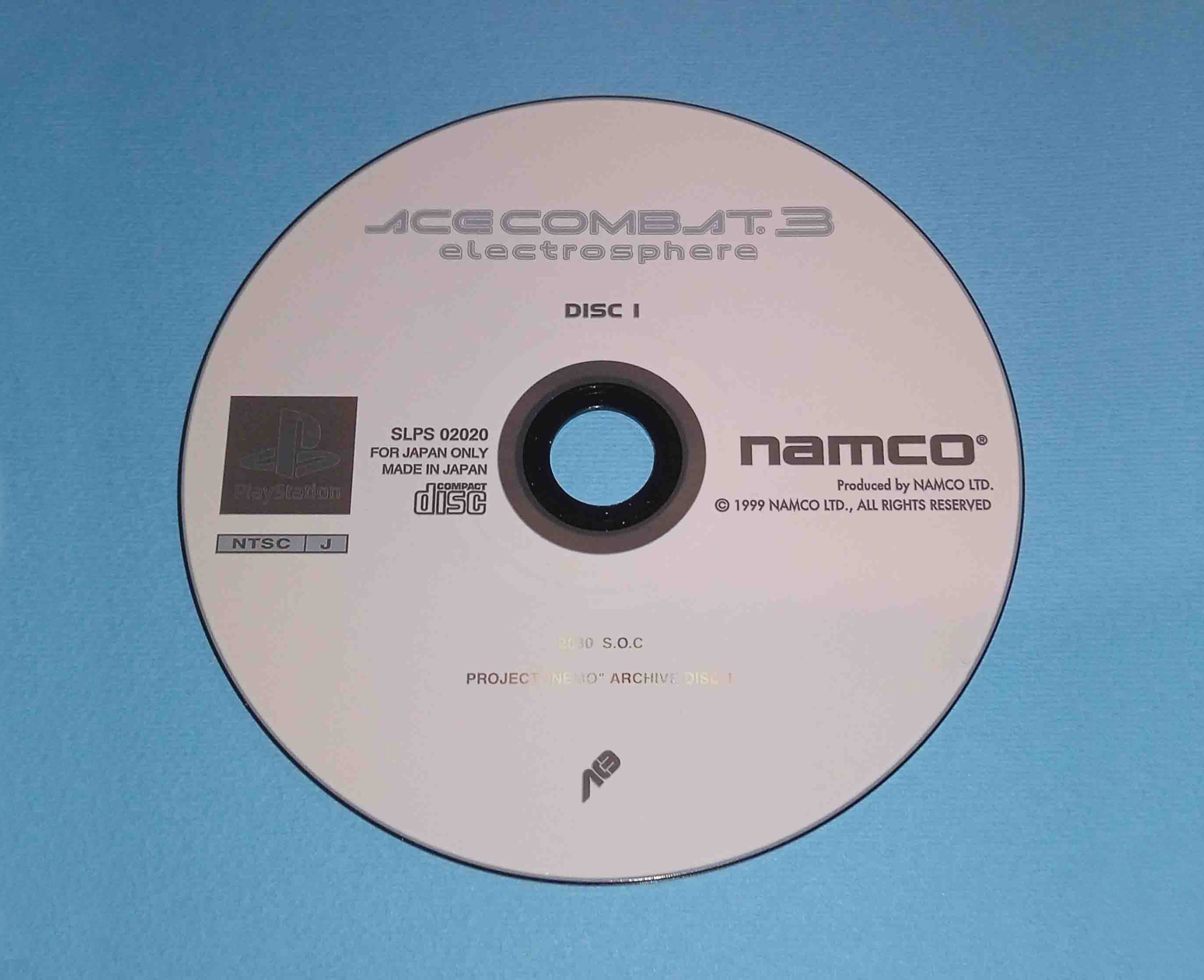 بازی PS1 Ace Combat 3 اورجینال پلی استیشن 1