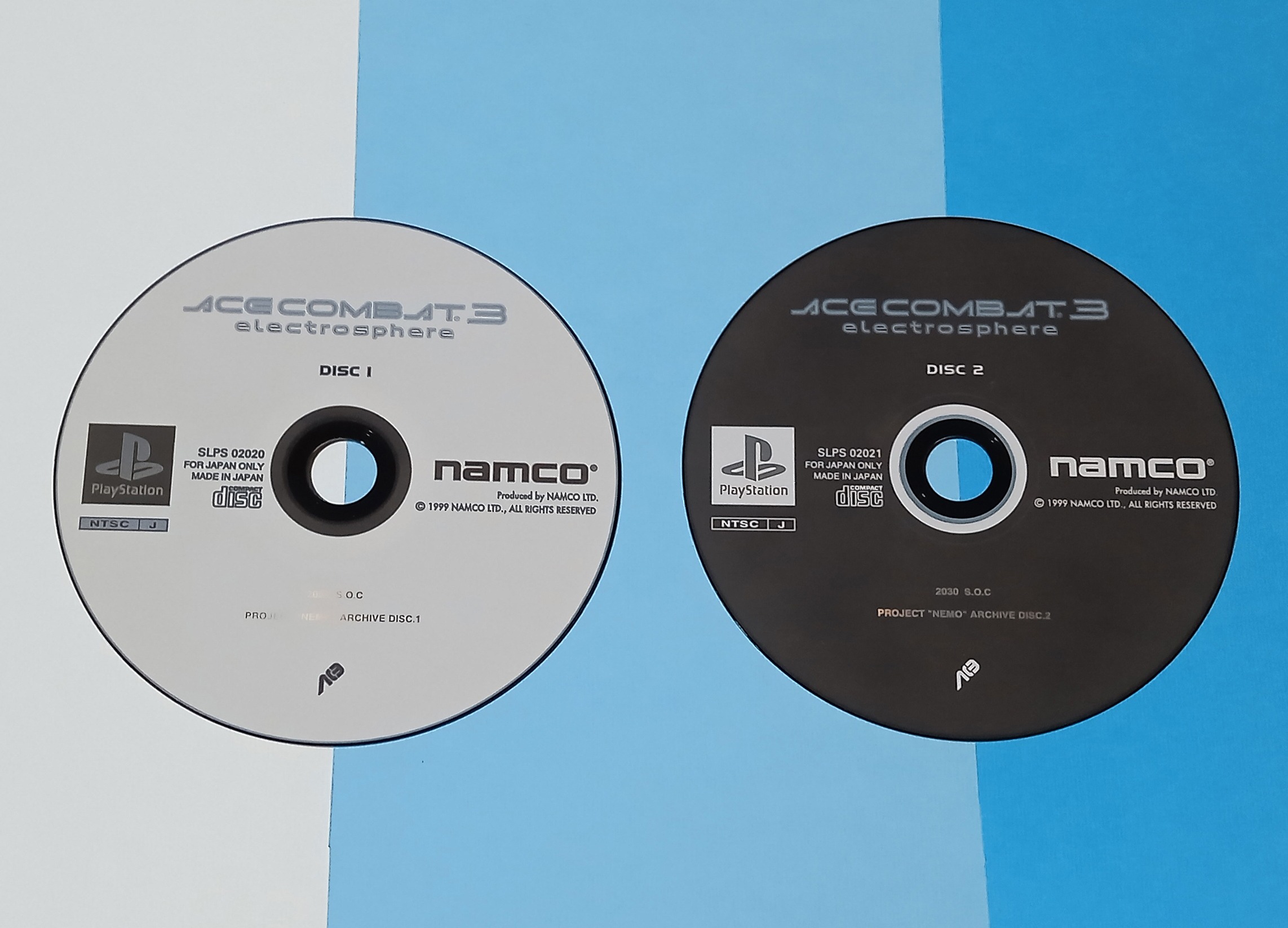 بازی PS1 Ace Combat 3 اورجینال دو دیسک کامل