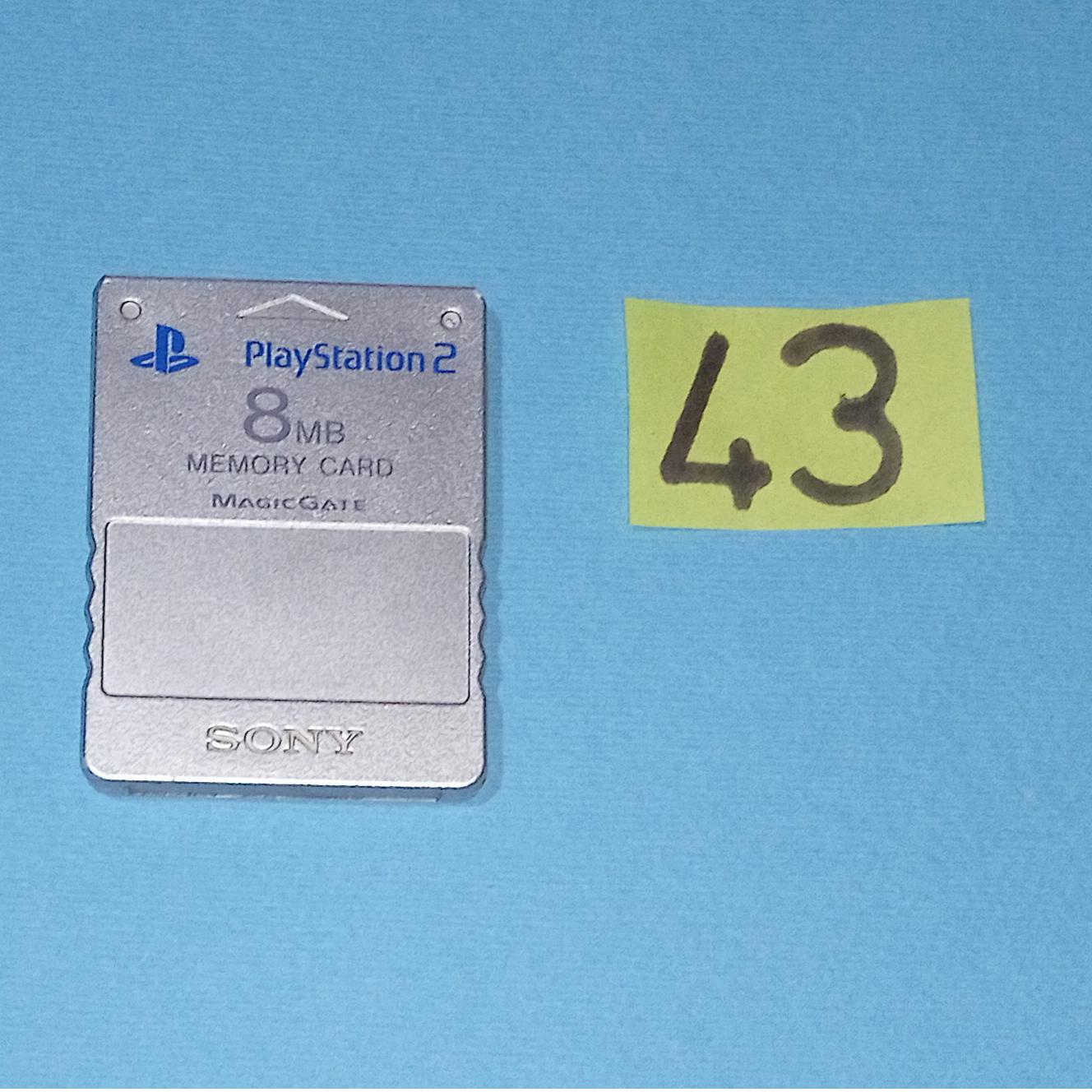 مموری کارت PS2 اورجینال پلی استیشن 2 نقره ای 43