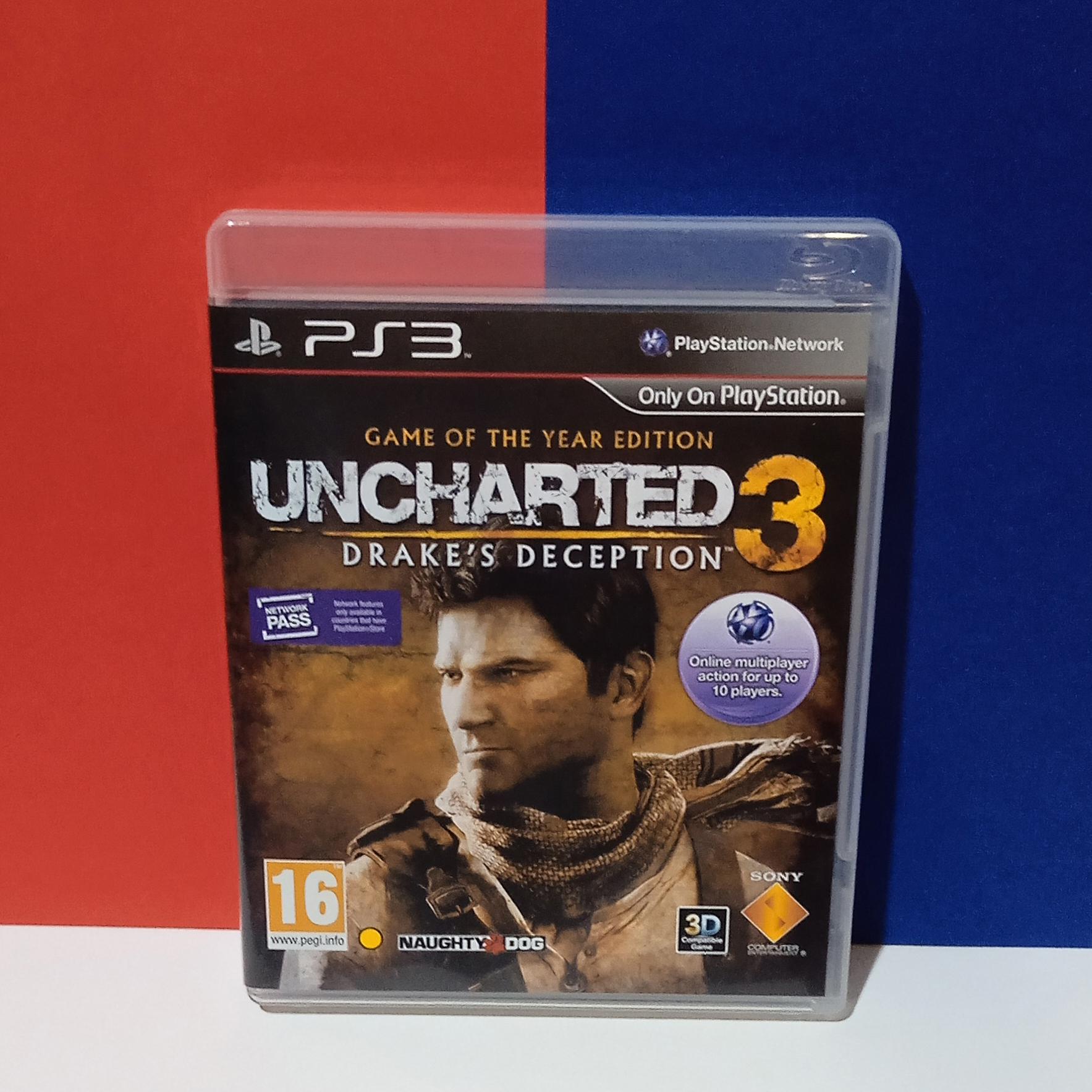 بازی PS3 Uncharted 3 GOTY اورجینال در حد اکبند
