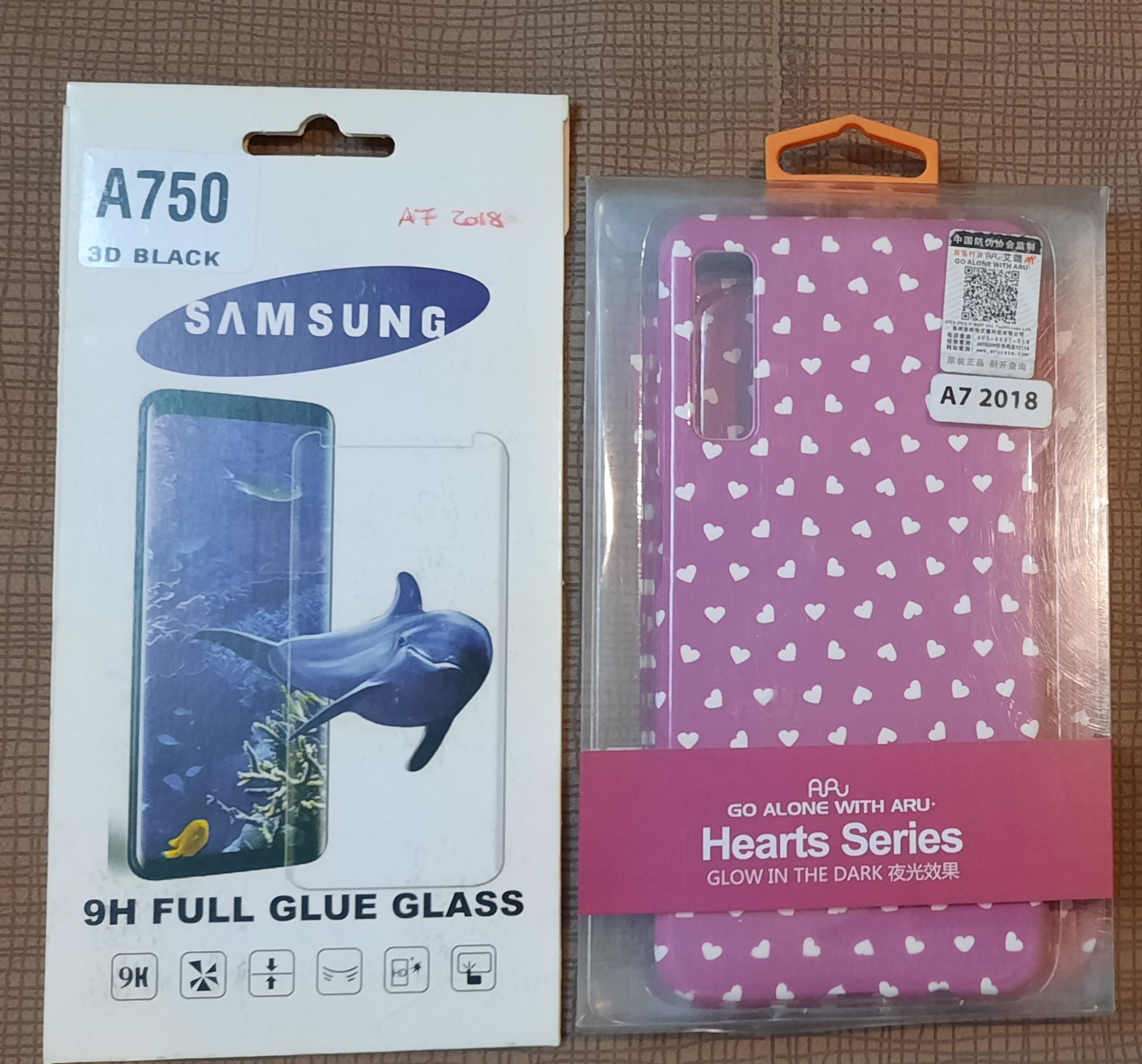 ست قاب و محافظ صفحه گوشی A750 ( A7 2018 )